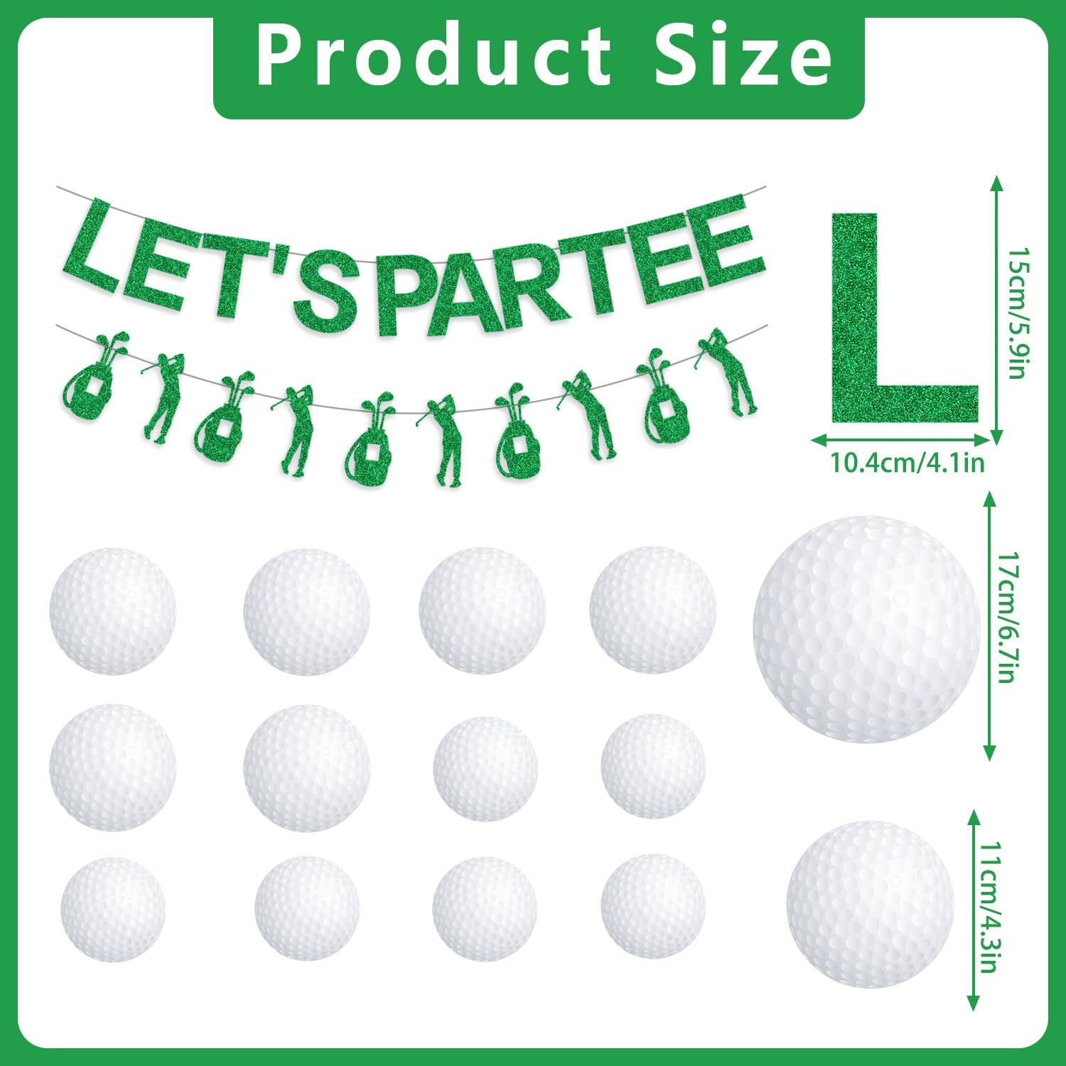 Gameza Golf Party Decorations 14PCS Theme Banners