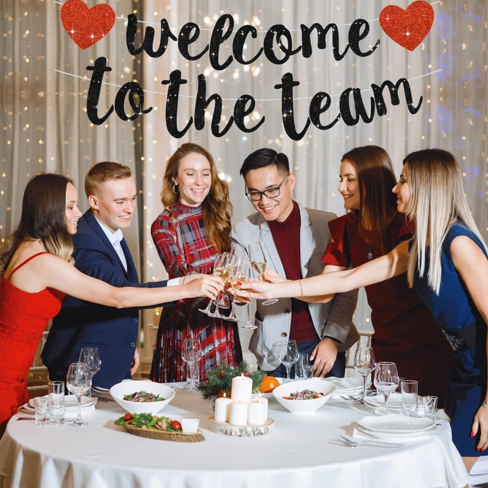 BEISHIDA Welcome to the Team Banner Office Party Decoration