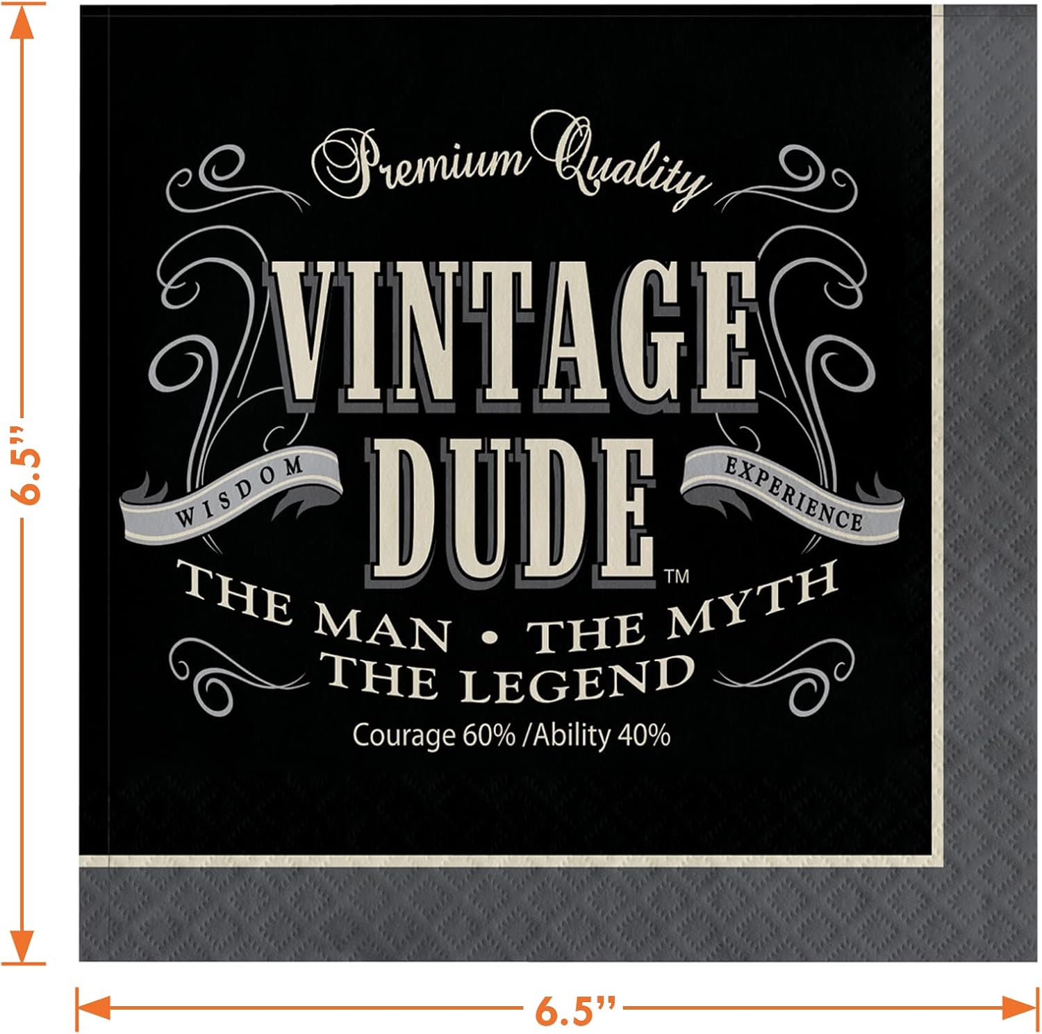 Vintage Dude Party Supplies - 16 Piece Set