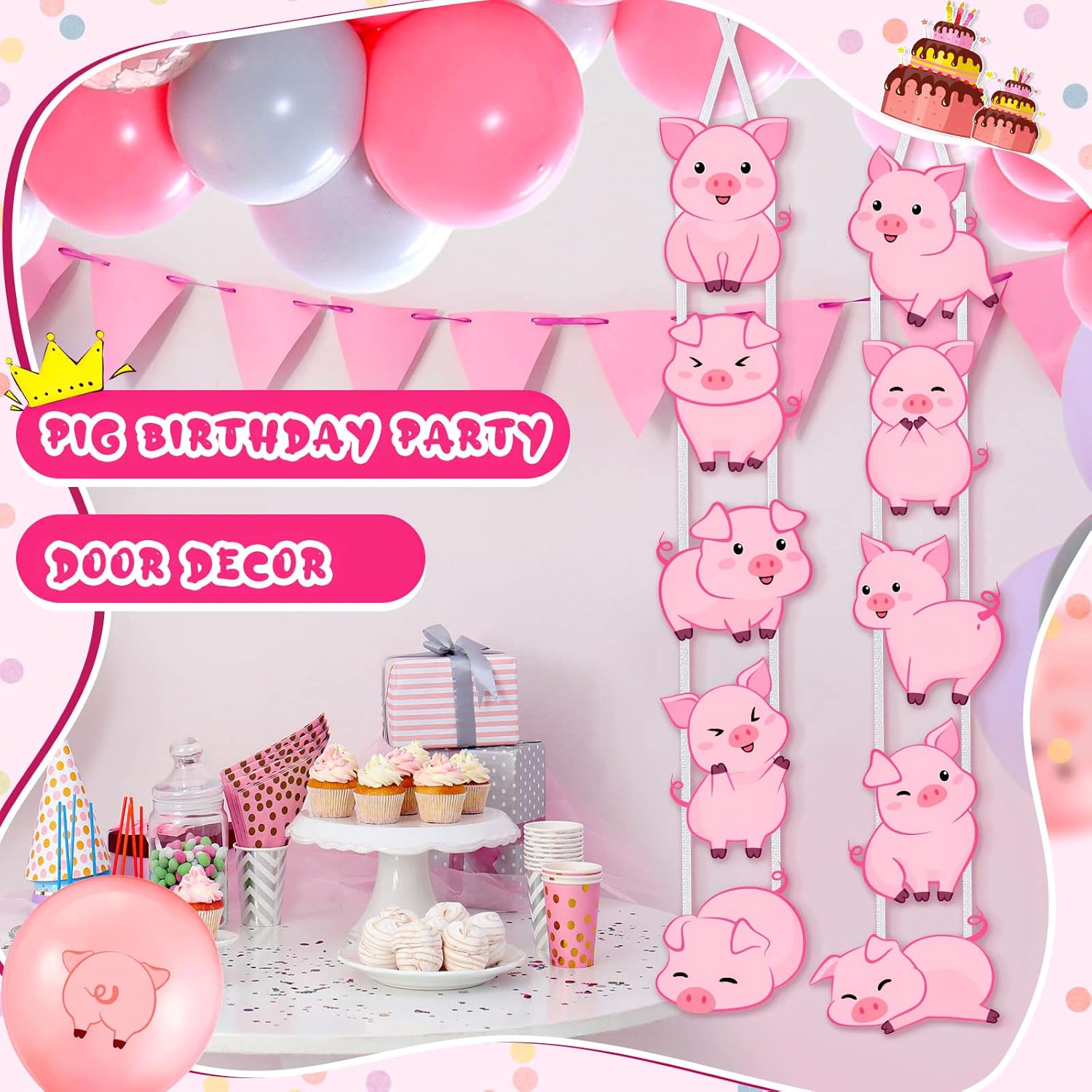 Jecery Farm Animal Birthday Party Door Signs