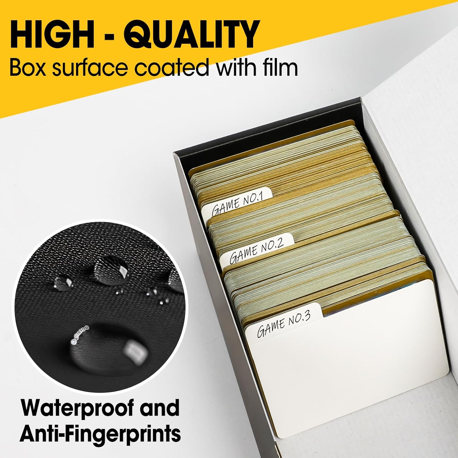 AZEN 12 Pack Card Storage Box for Trading Cards