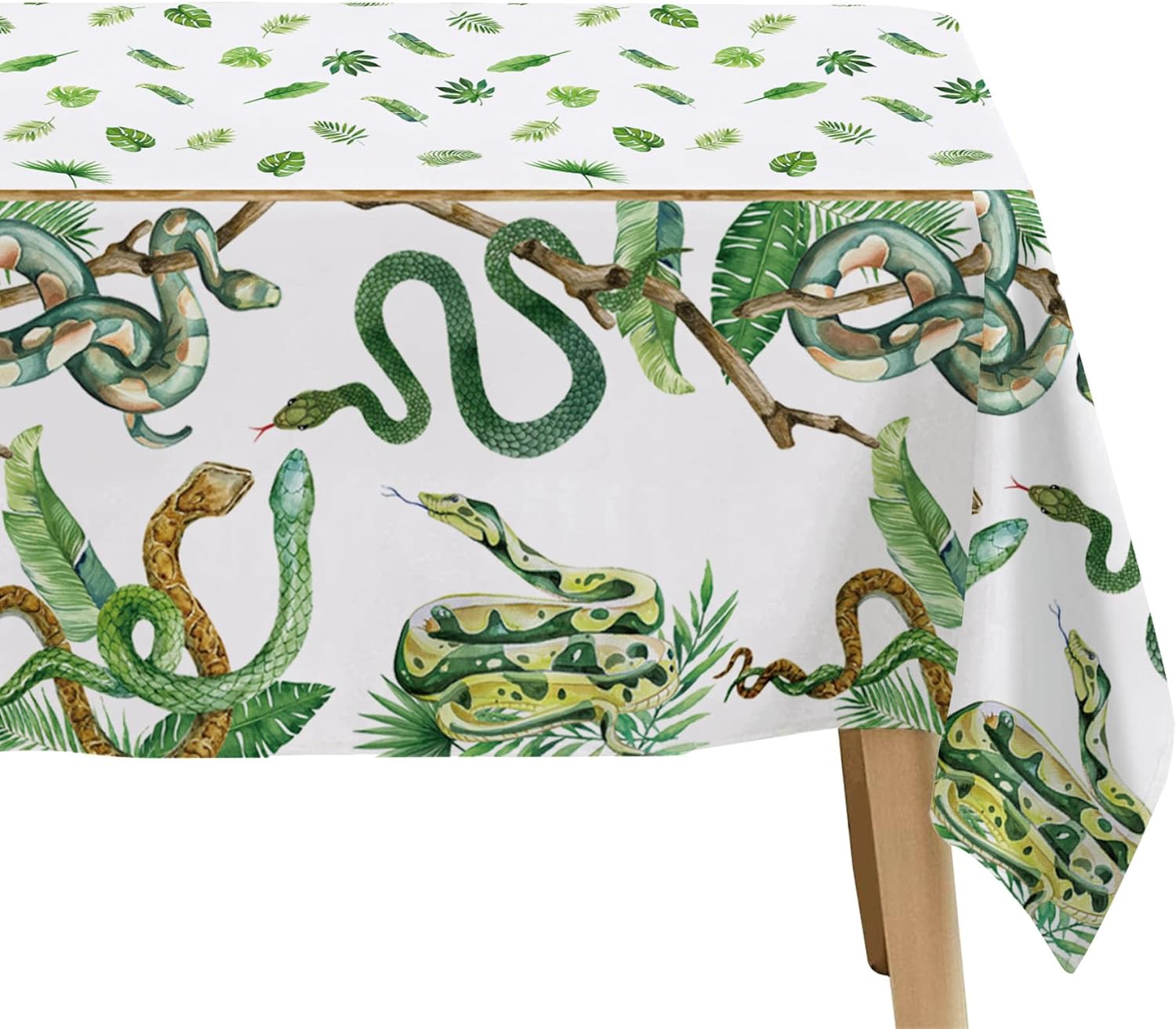 Snake Party Tablecloth - 3 Pack Jungle Theme Table Cover