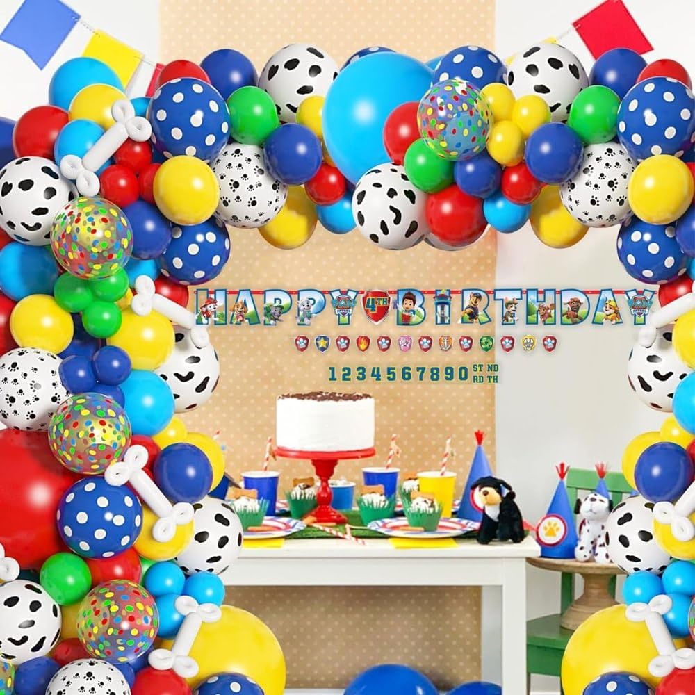 Paw Patrol Personalized Jumbo Letter Birthday Banner Kit 1