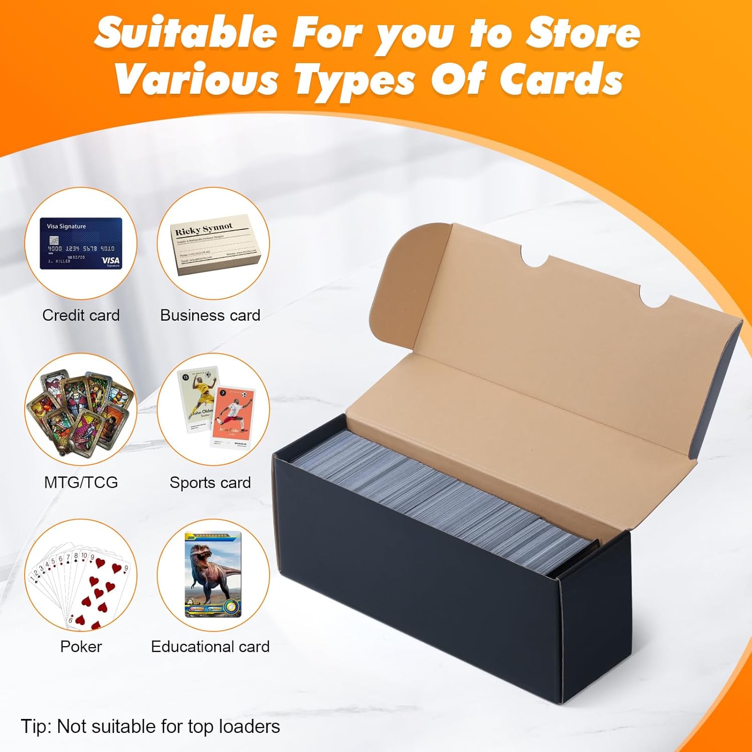 ZY PLUM 3 Pack Trading Card Storage Boxes
