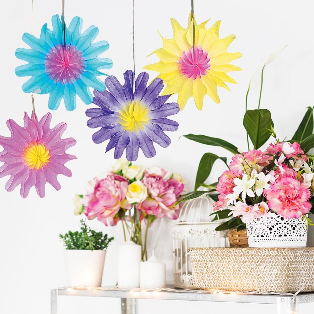 Fun Express Tissue Flower Decorations 12 Pieces