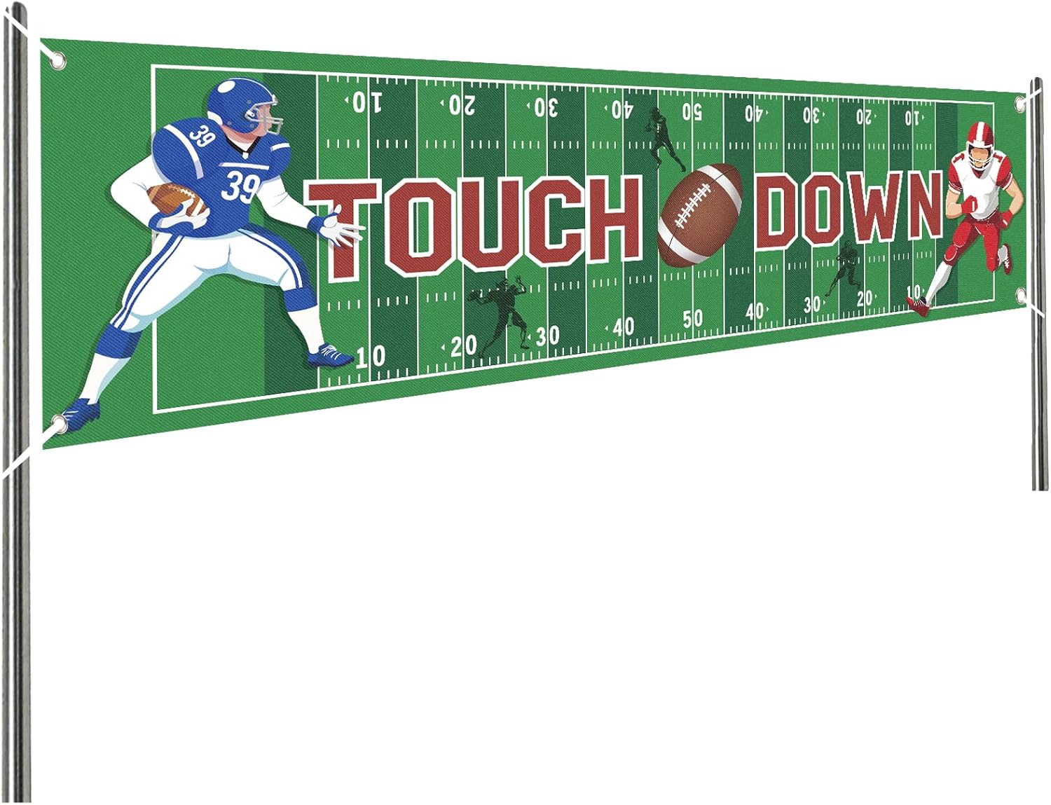 Football Birthday Banner with Touchdown Design