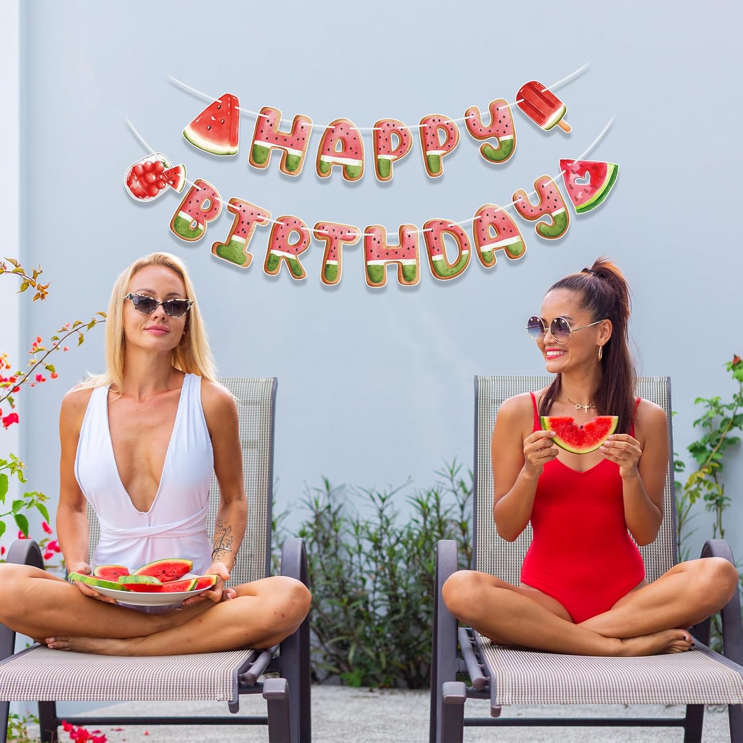 Watermelon Birthday Banner for Summer Party Decor