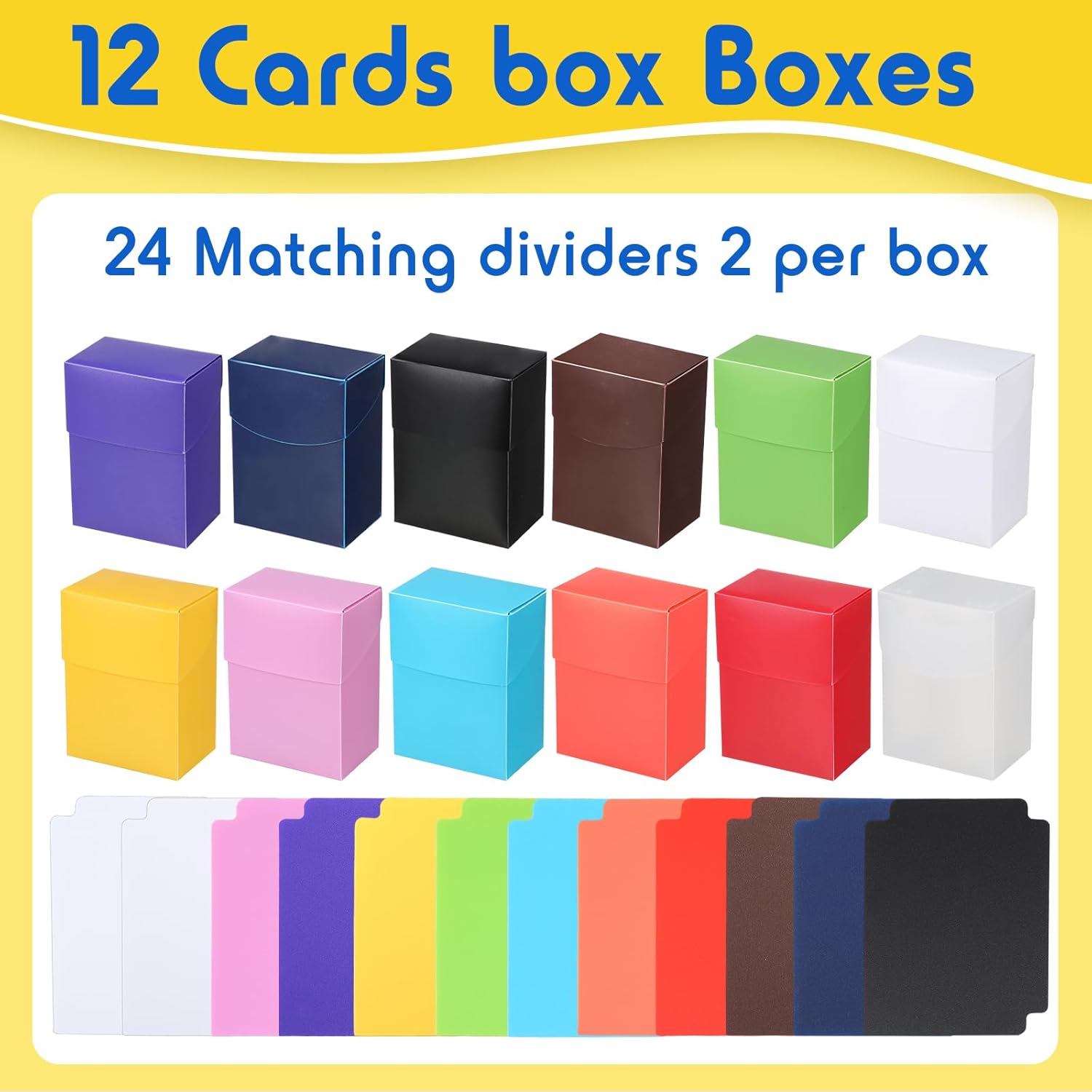 Leyndo 12 Pack TCG Deck Boxes with Dividers