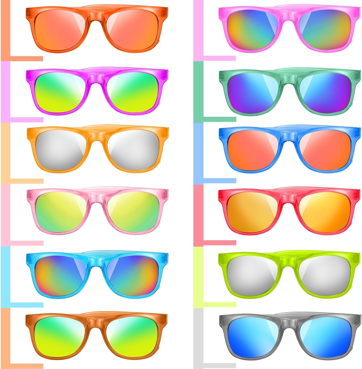 12 Pack Kids Sunglasses with UV400 Protection