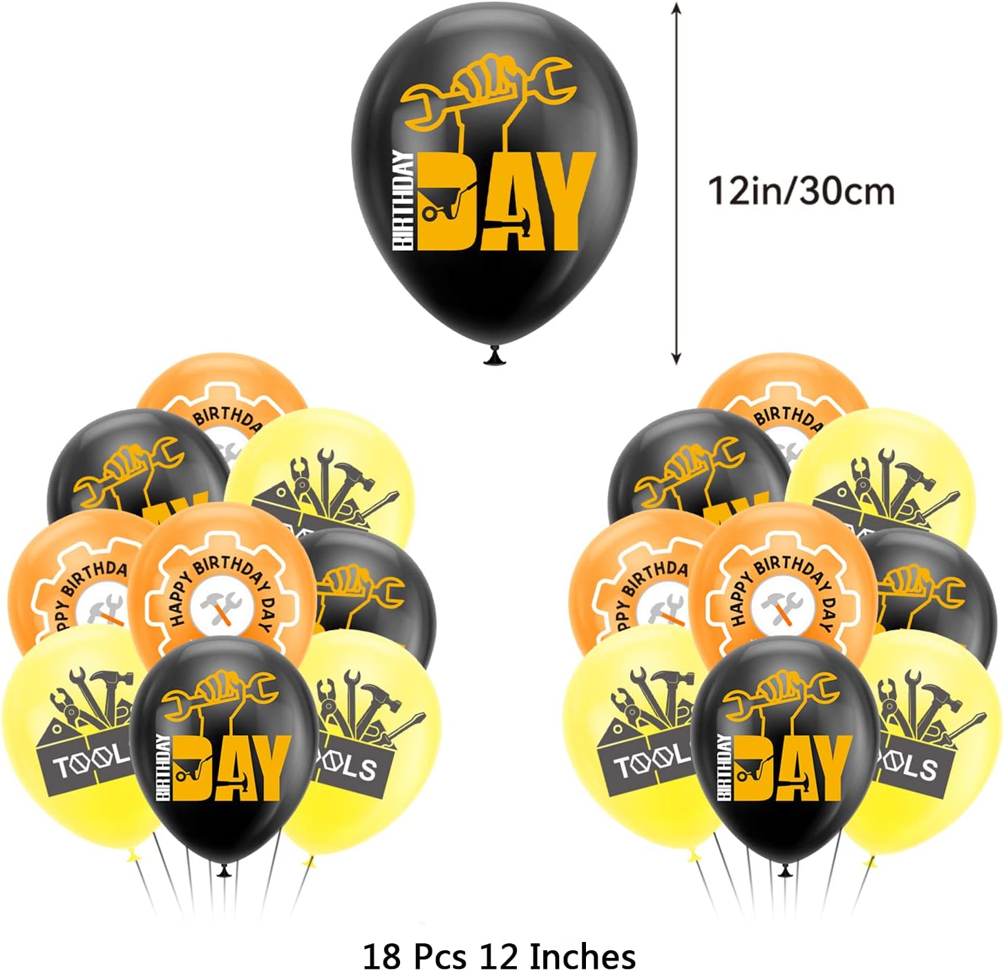 Tools Themed Birthday Party Decorations Kit