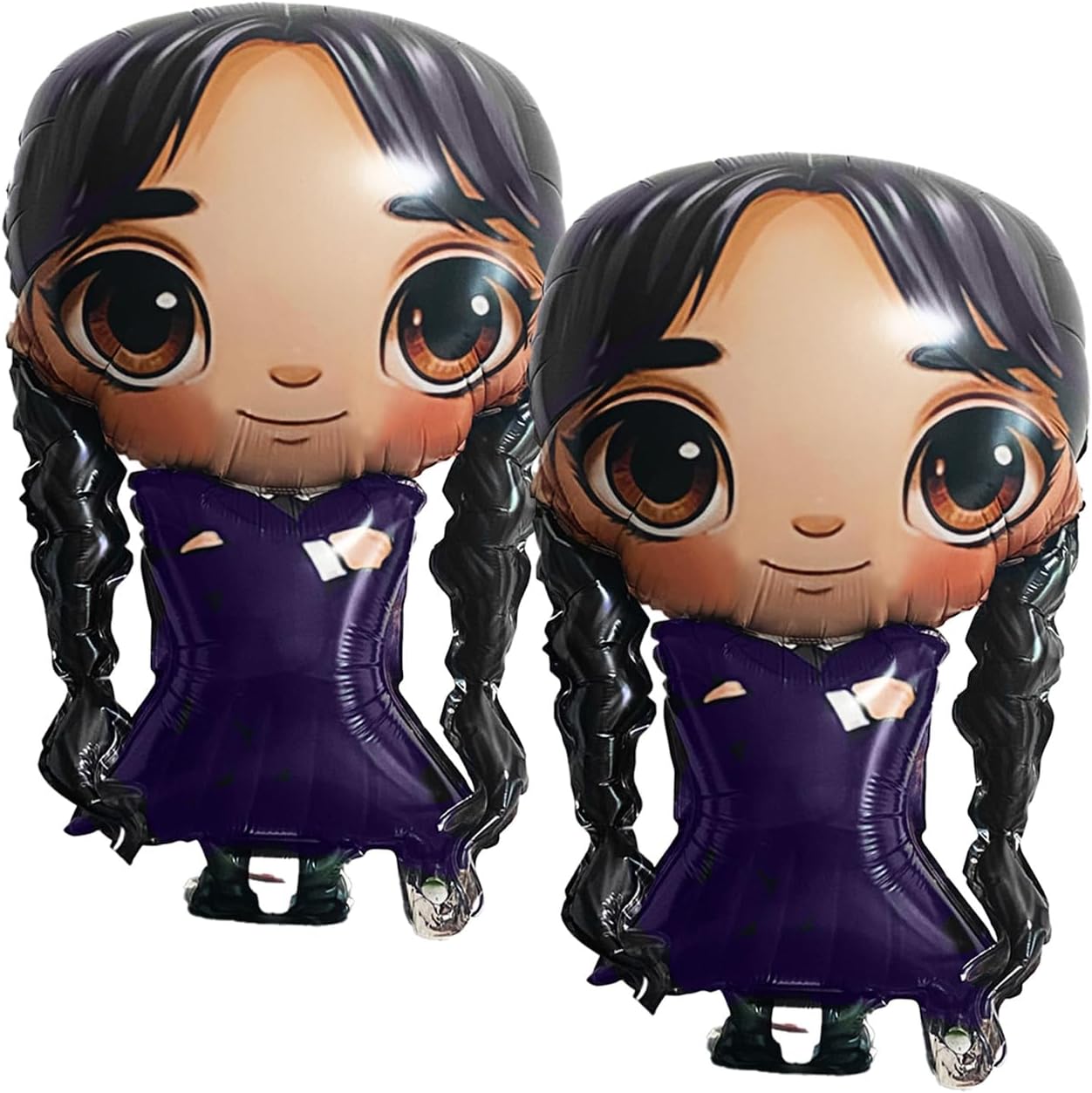 2Pcs 31 Inch Gothic Foil Balloons Set Purple