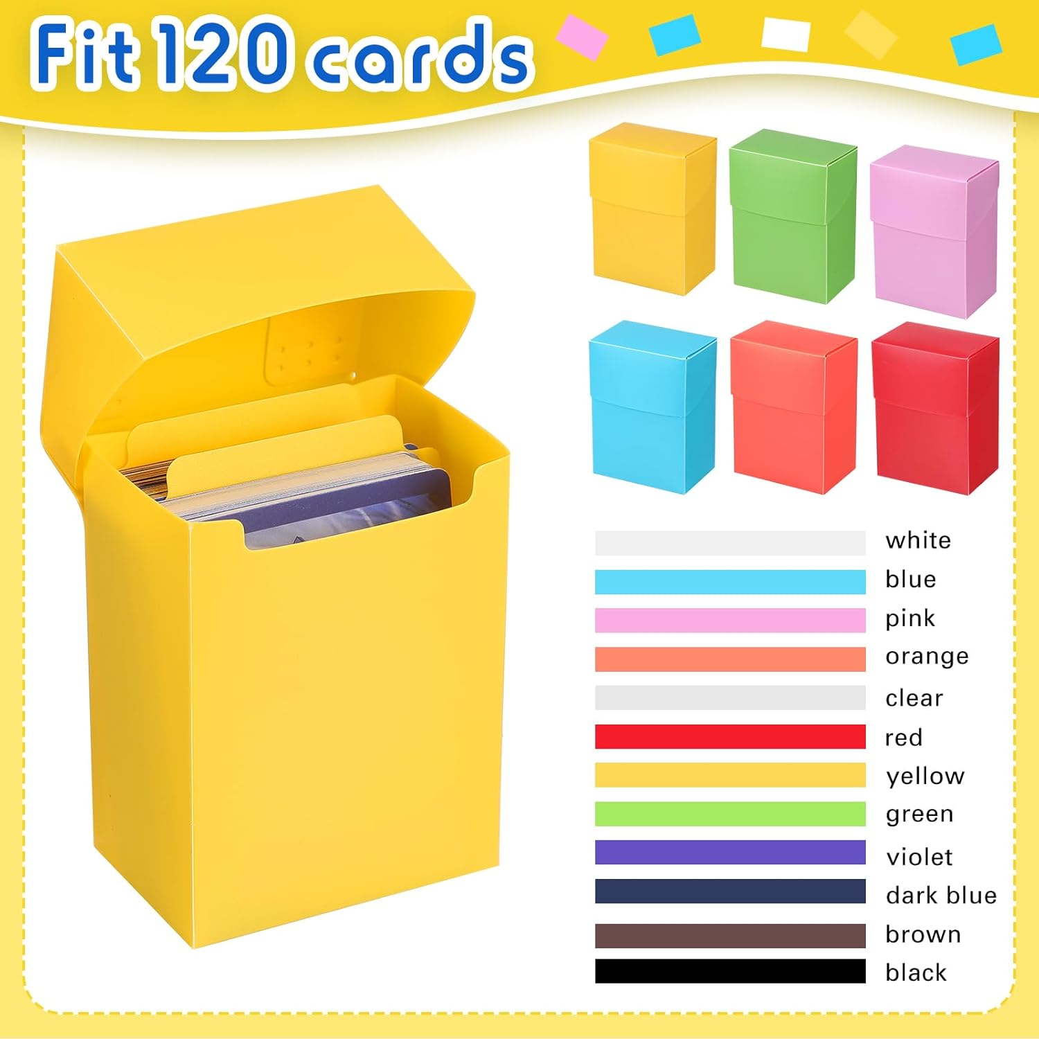 Leyndo 12 Pack TCG Deck Boxes with Dividers