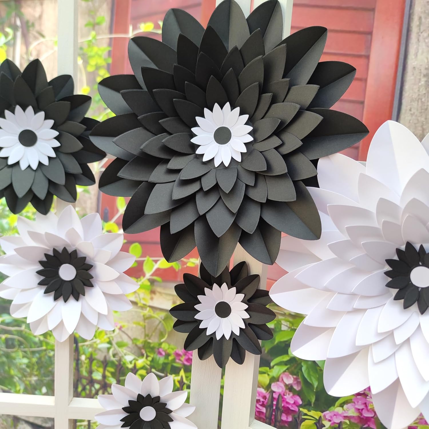 Mybbshower Paper Flowers for Wall Decor Set of 6