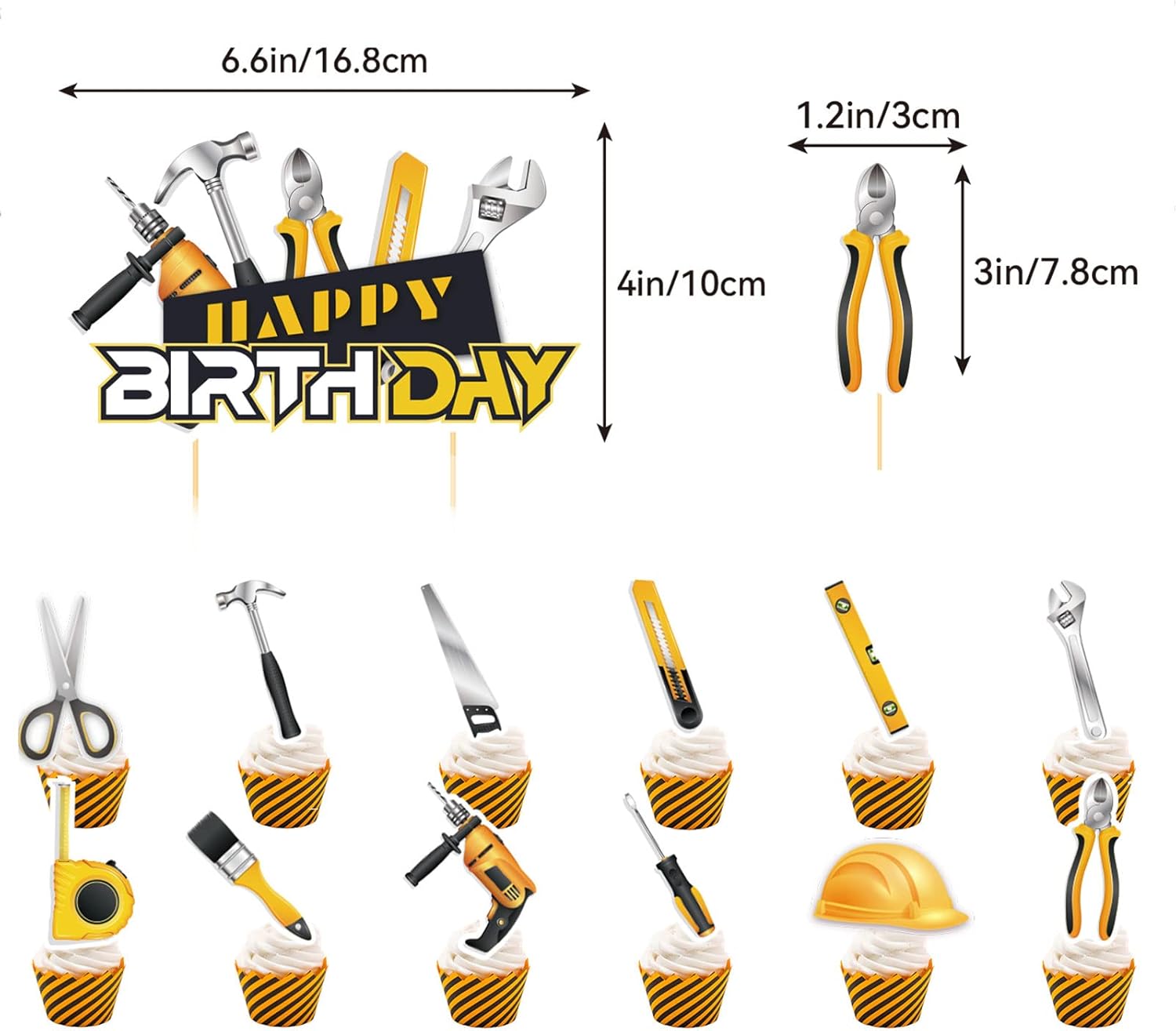 Tools Themed Birthday Party Decorations Kit