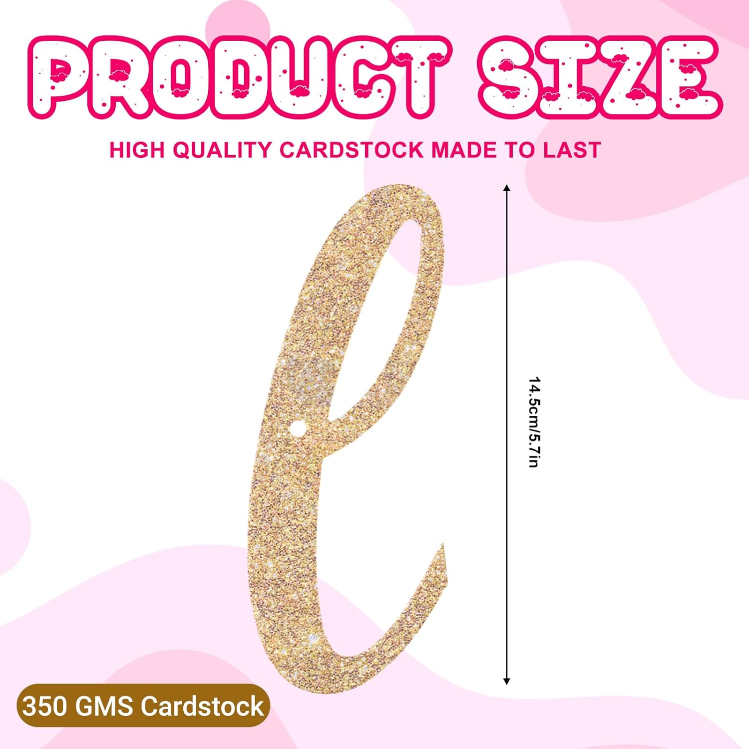 Sparkling Gold Glitter Bridal Shower Banner Reusable Engagement Sign