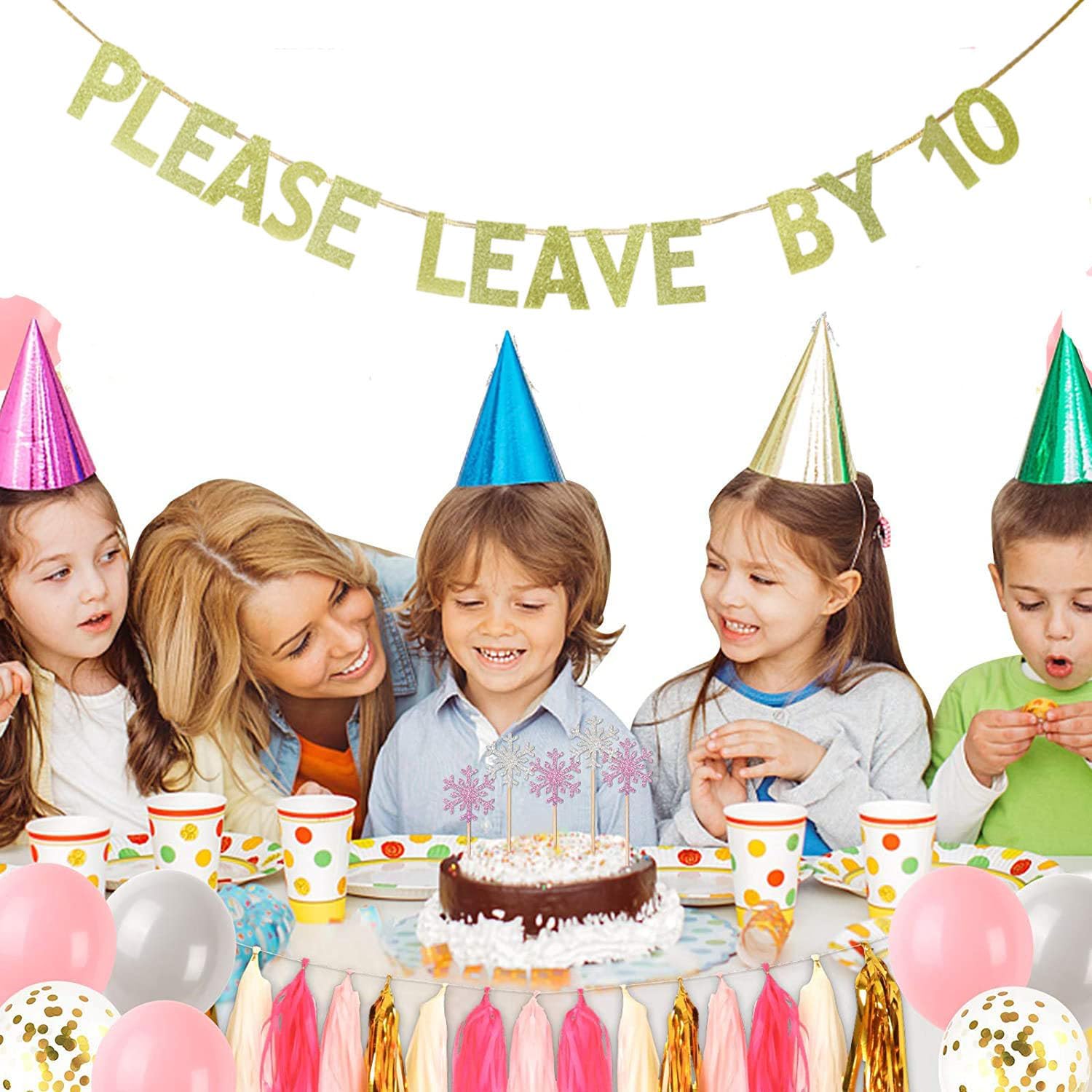 KUNGOON Please Leave by 10 Funny Party Banner Kit