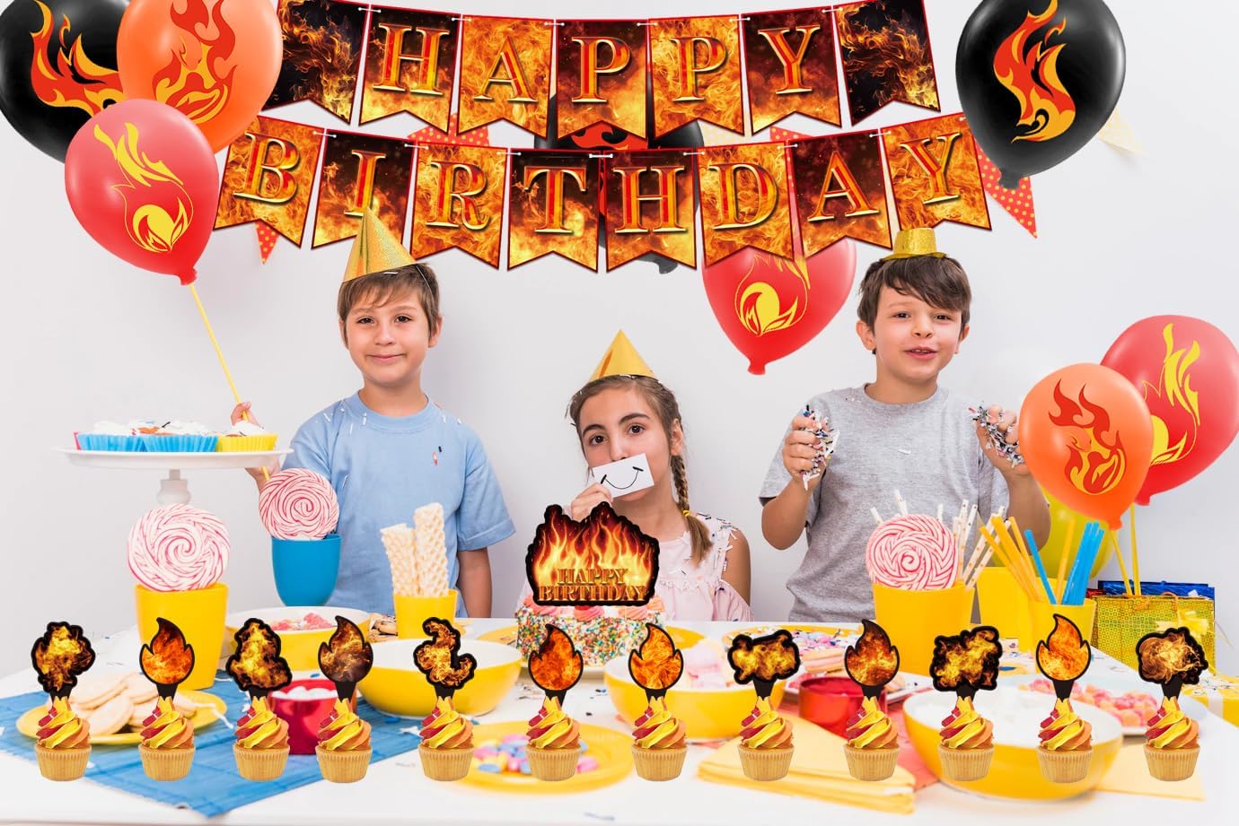 Firefighter Birthday Party Decorations Set