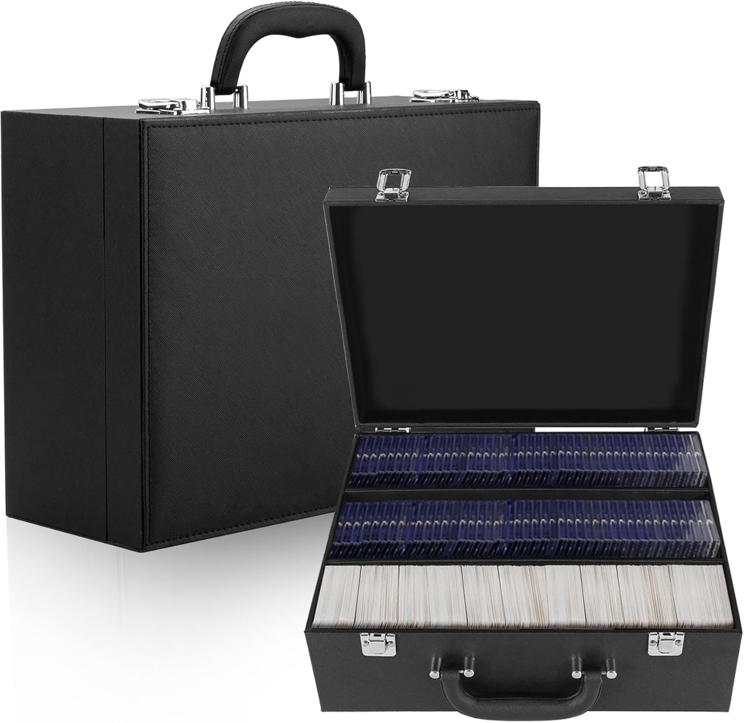 Leather Closure Card Storage Box for 3300 Trading Cards