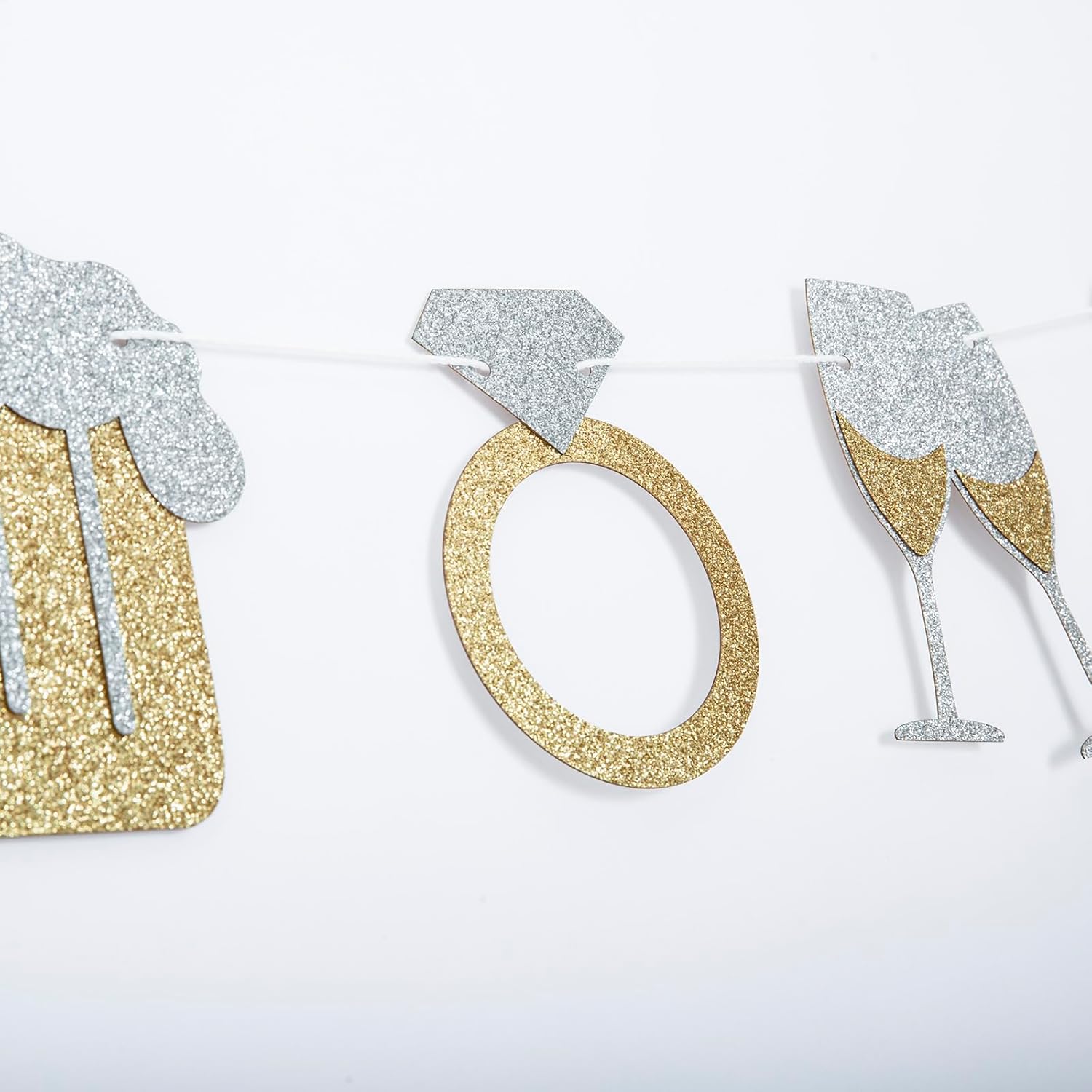 Glitter Gold Silver Brewery Diamond Rings Banner