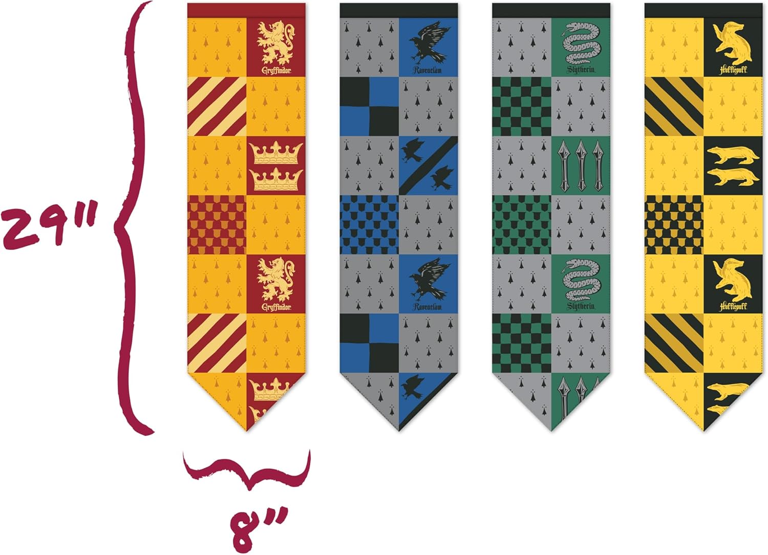 Conquest Journals Harry Potter Quidditch Banners Set of 4