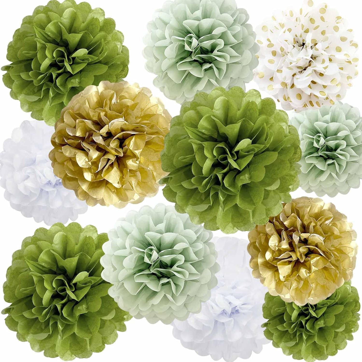 ANSOMO Tissue Paper Pom Poms Party Decorations