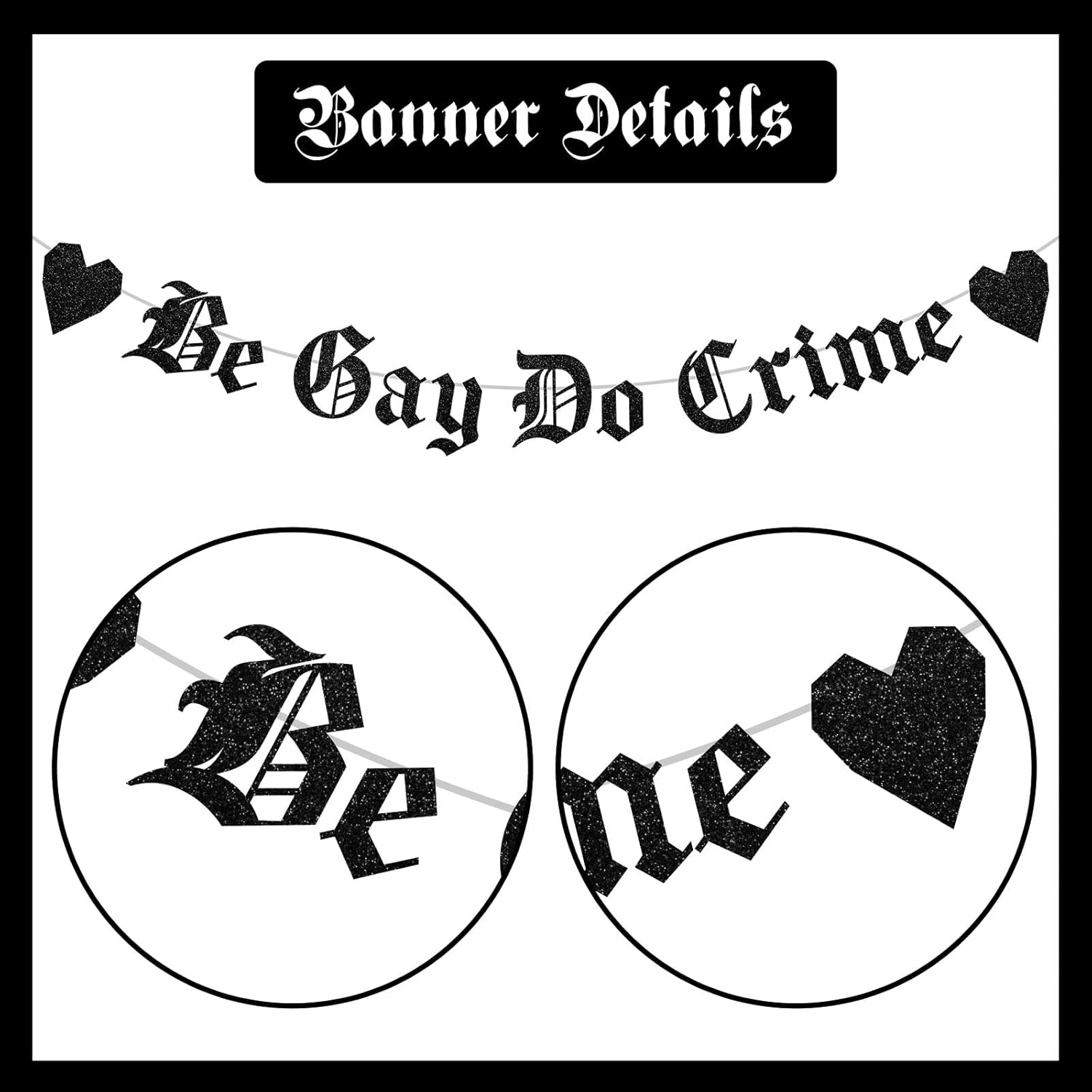 Sursurprise Be Gay Do Crime Banner Gothic Style