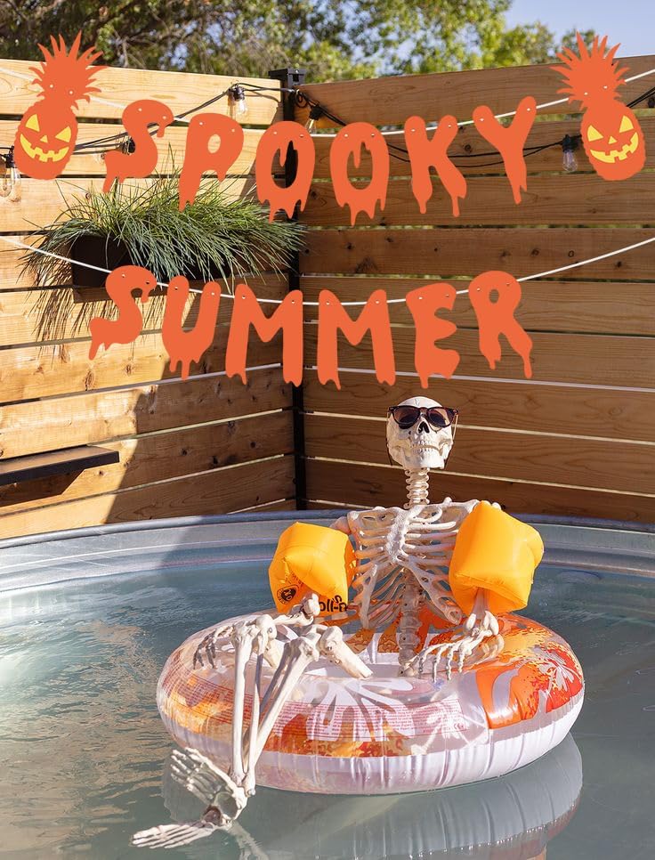 Spooky Summer Halloween Party Banner Decorations