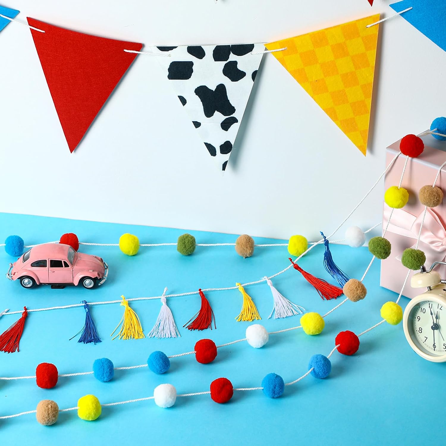 5 Pcs Cartoon Story Party Decorations 98 ft Garland