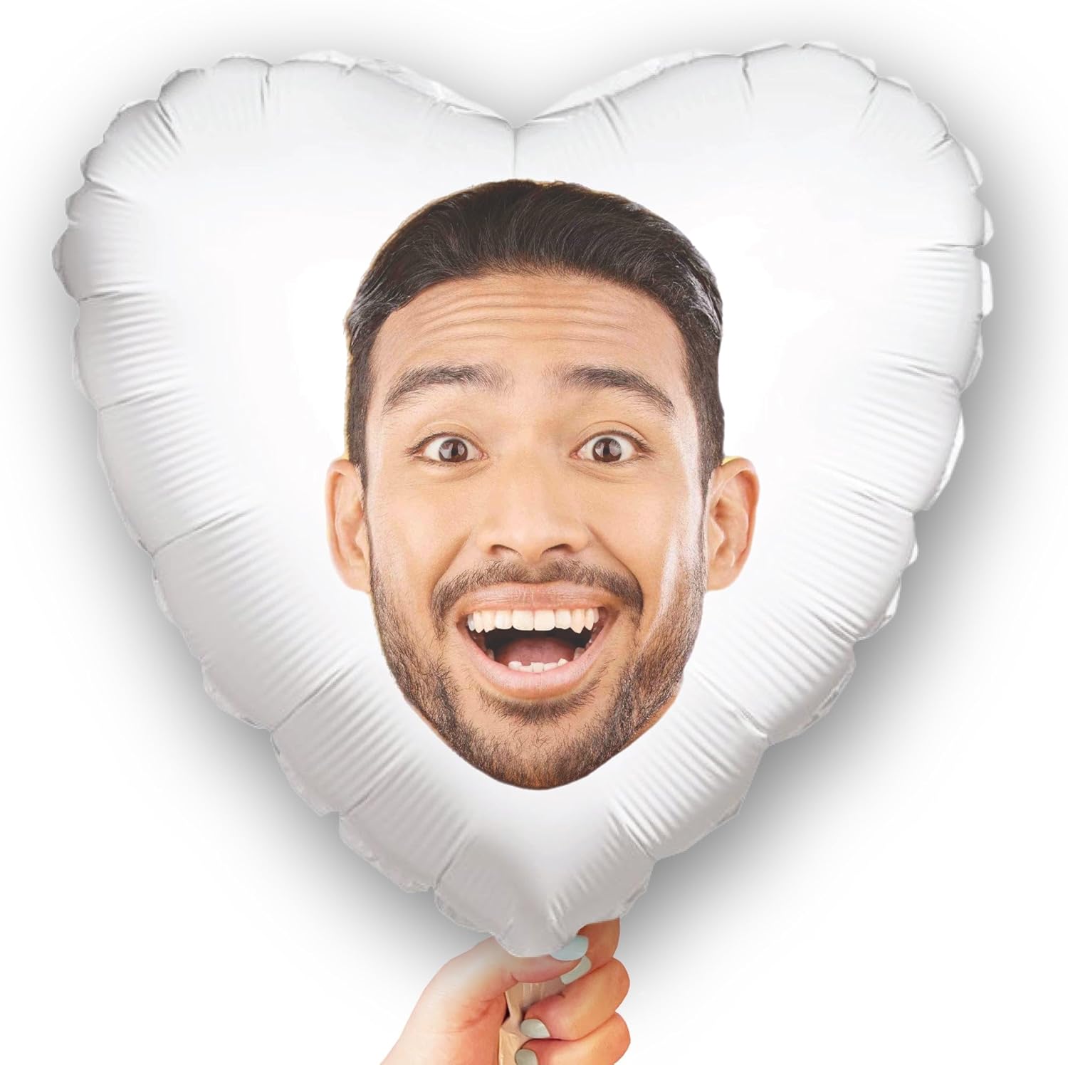 Personalized Fun Face Heart Balloon Custom Birthday Decor