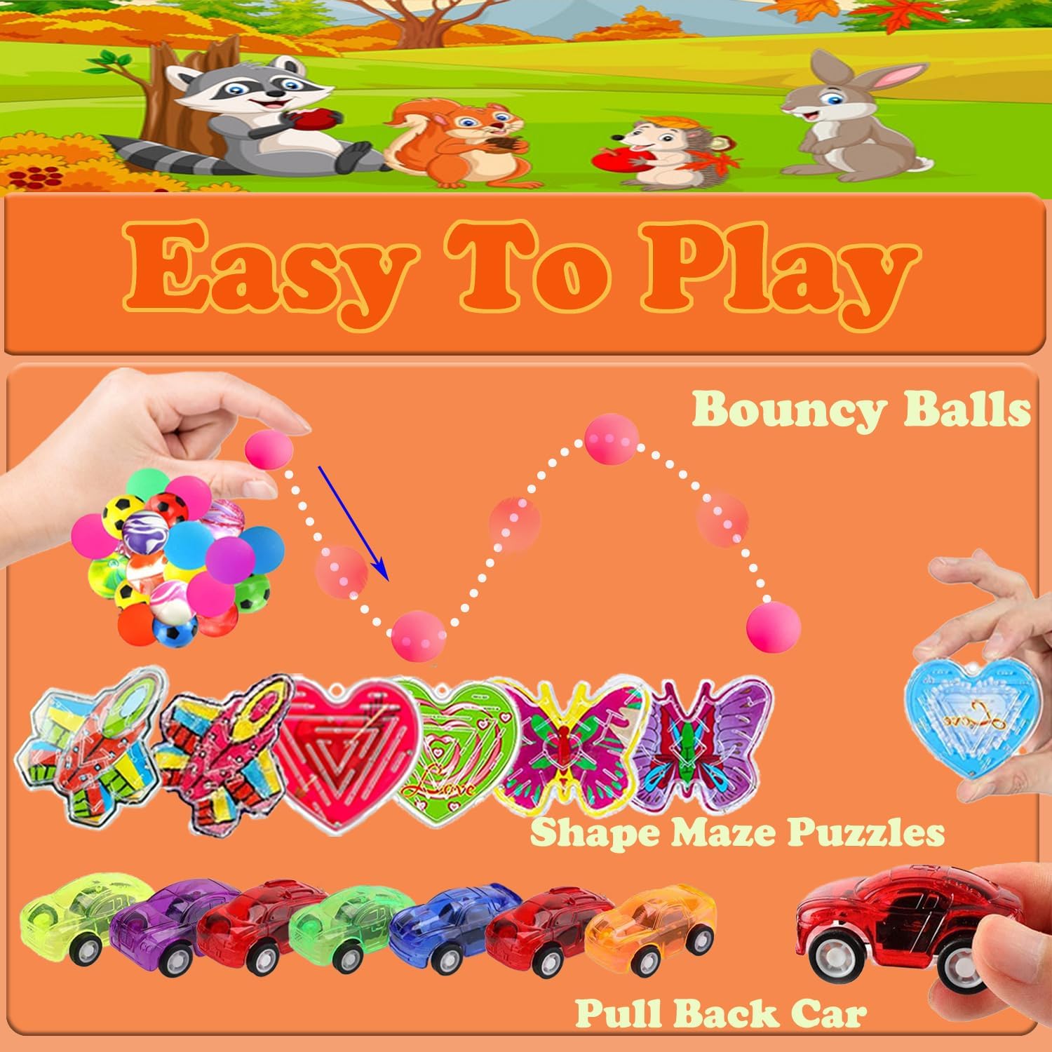 YOAUSHY 114 Pcs Party Favs for Kids 4-8