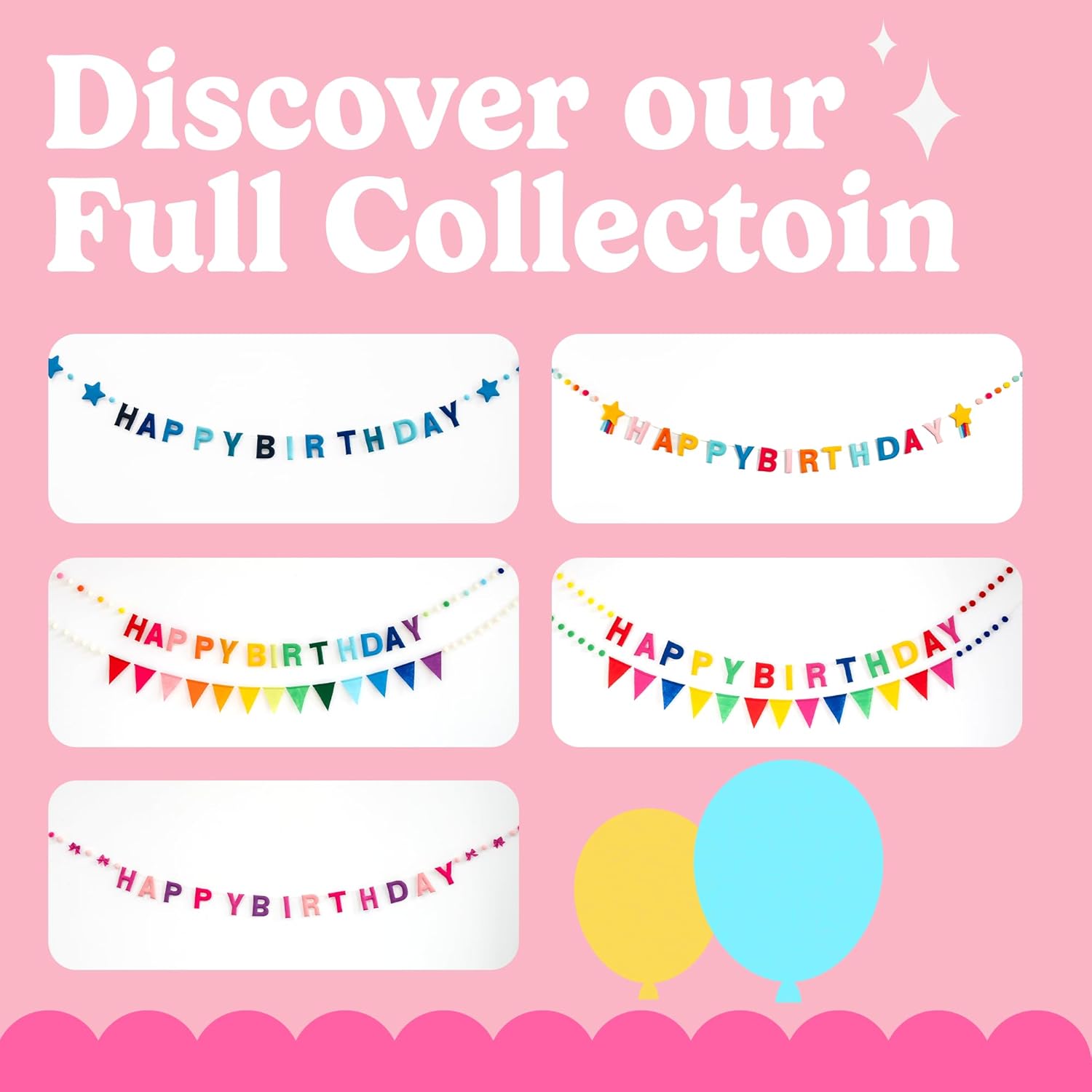 HOUSE OF PARTY Happy Birthday Banner