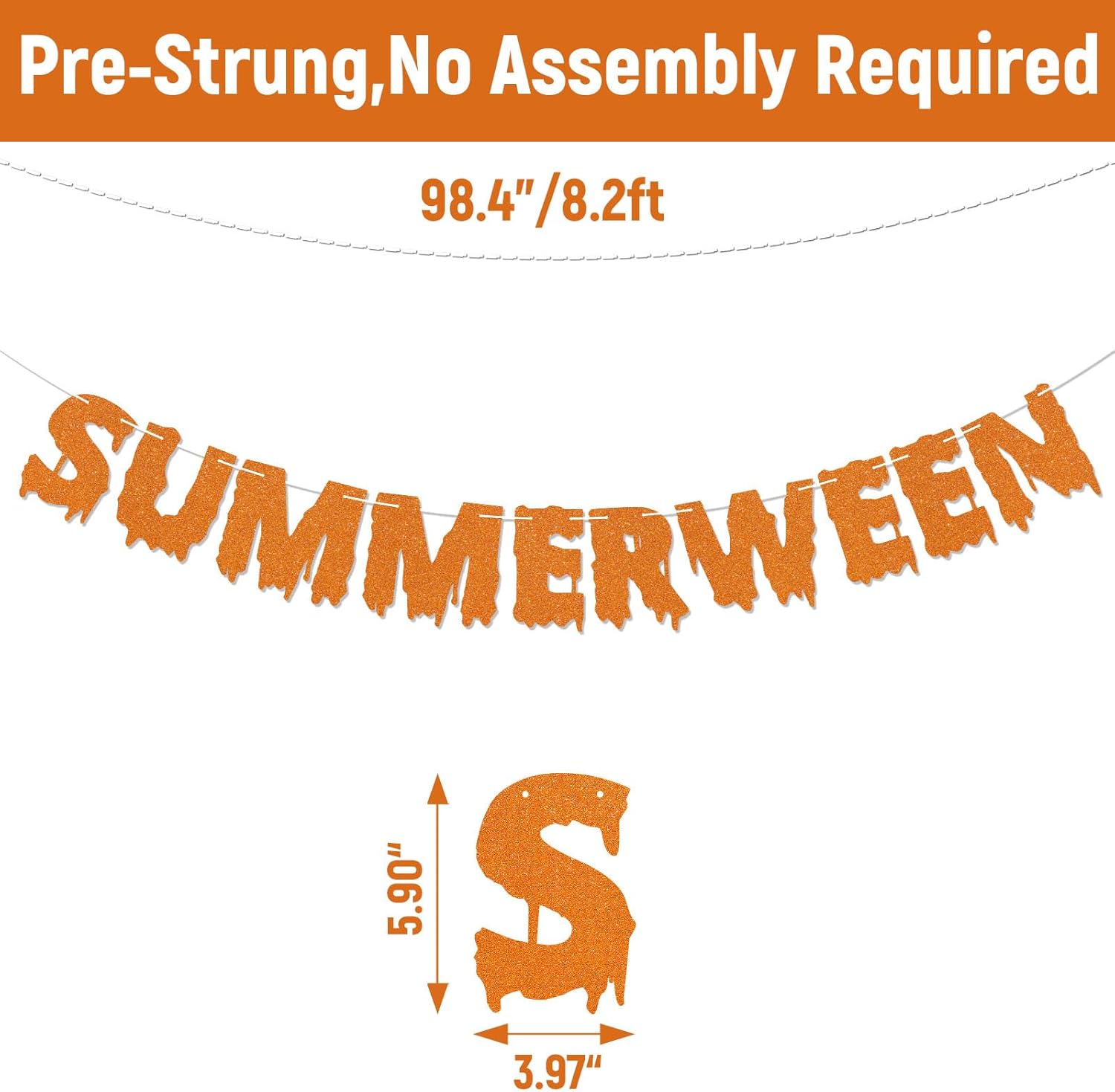 Summerween Banner - Halloween In Summer Decor