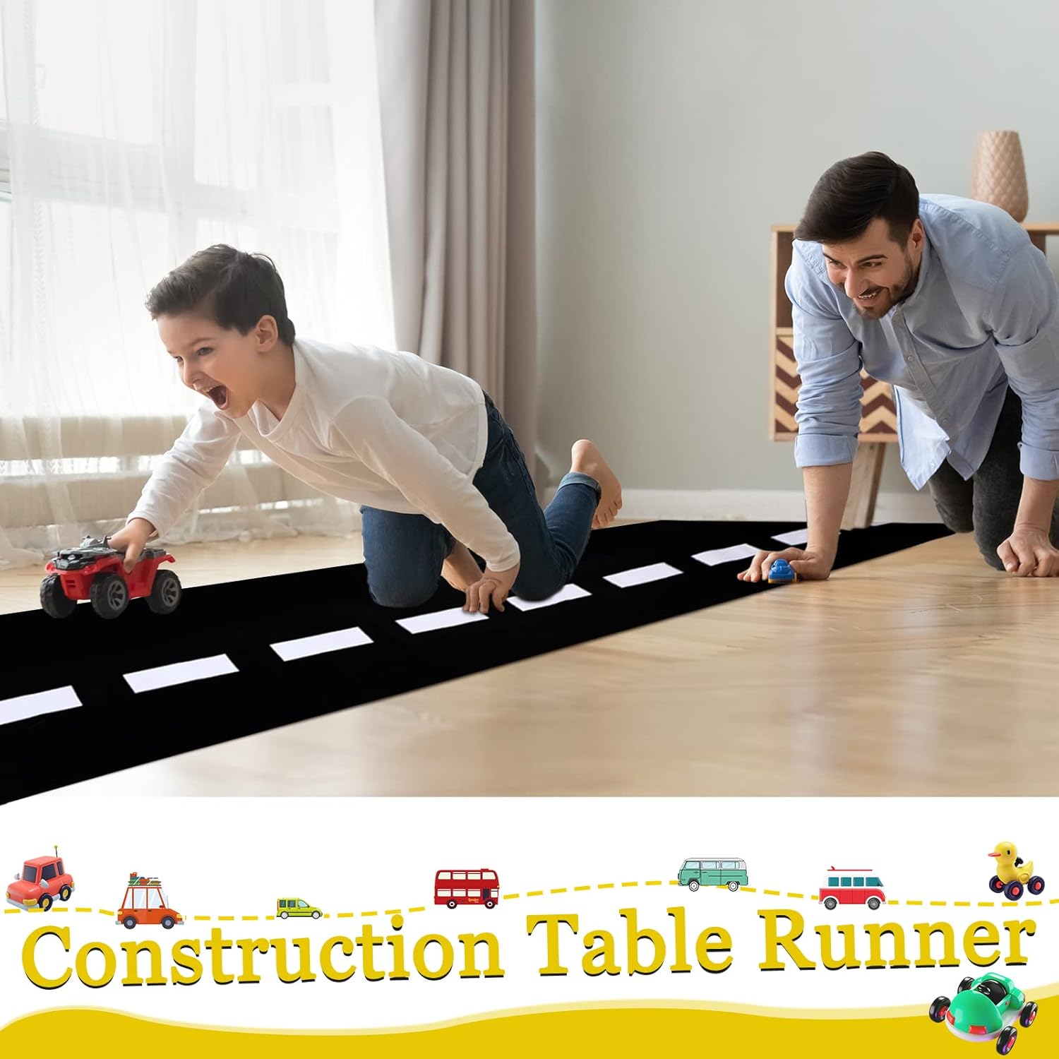 Moukeren 3 Pcs Road Table Runner for Party Decor