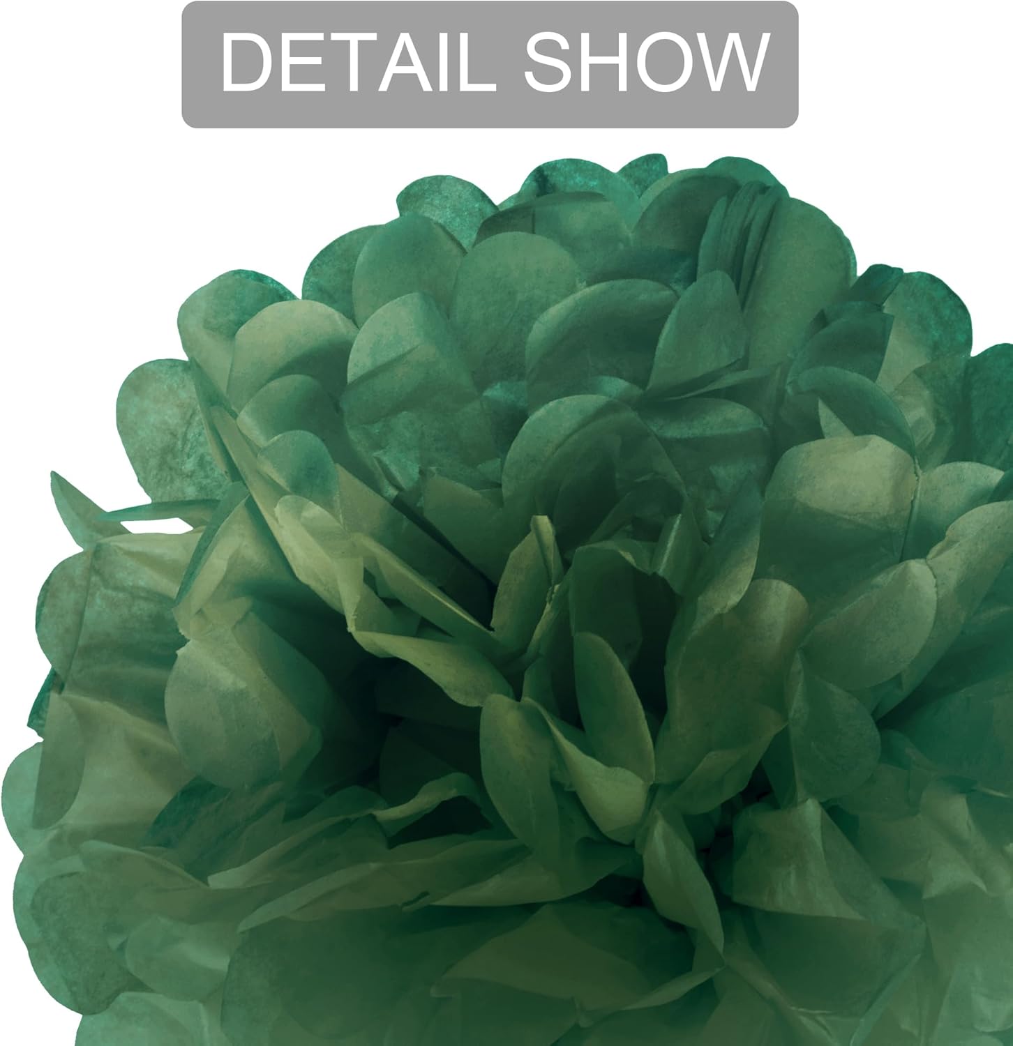 15PCS Sage Green Tissue Paper Pom Poms Decor Set