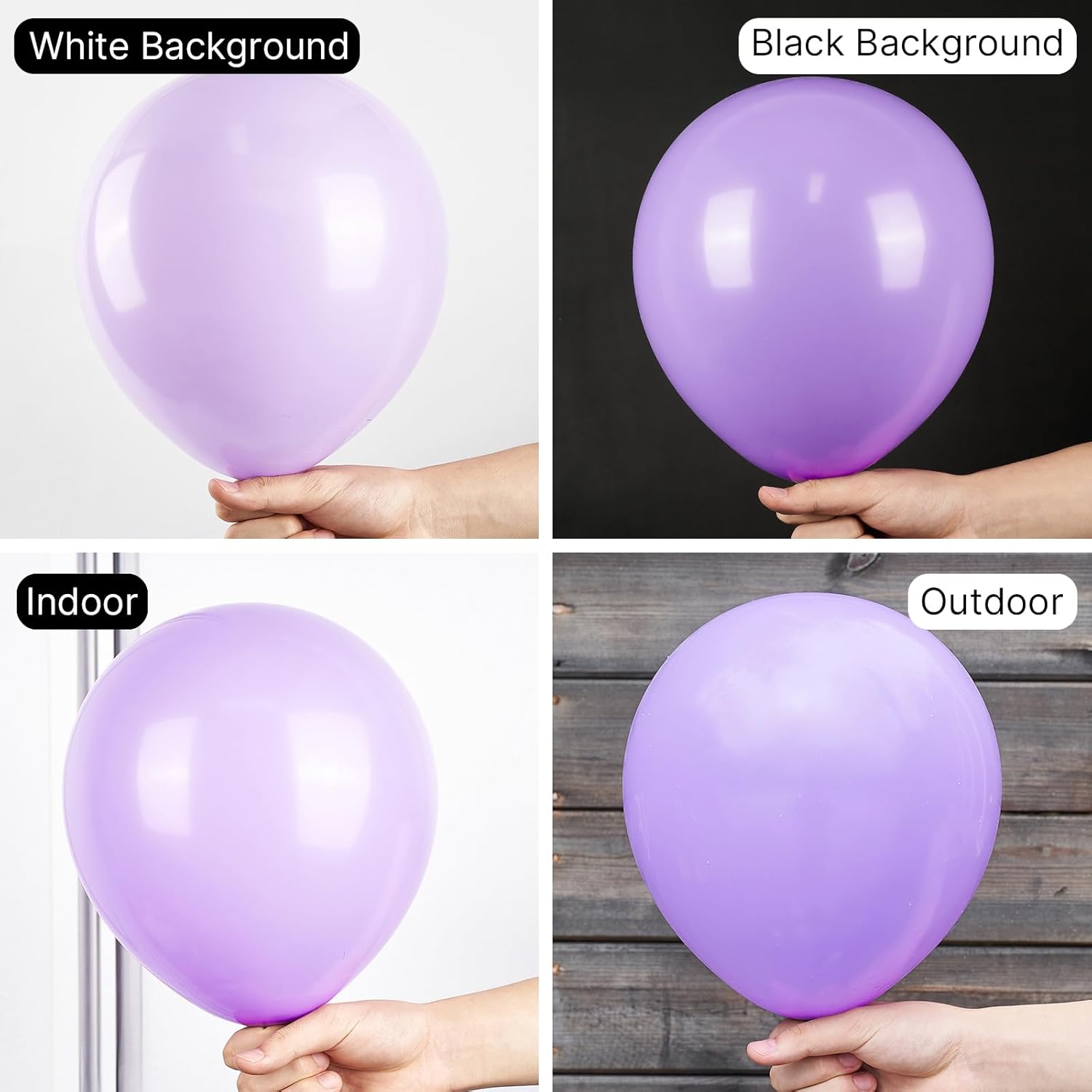 PartyWoo Pastel Purple Balloons 127 Pcs Decor Kit