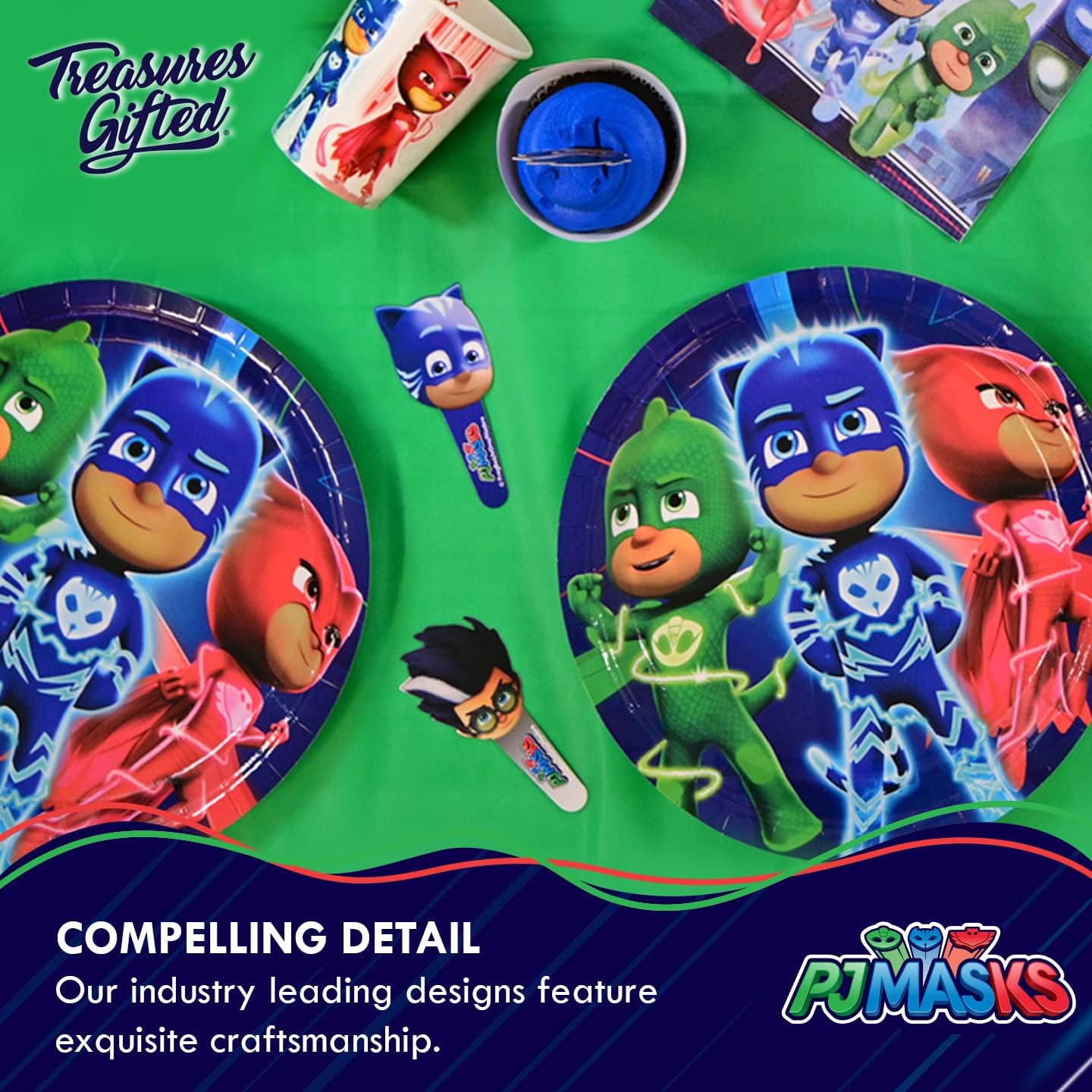Treasures Gifted PJ Masks Birthday Banner