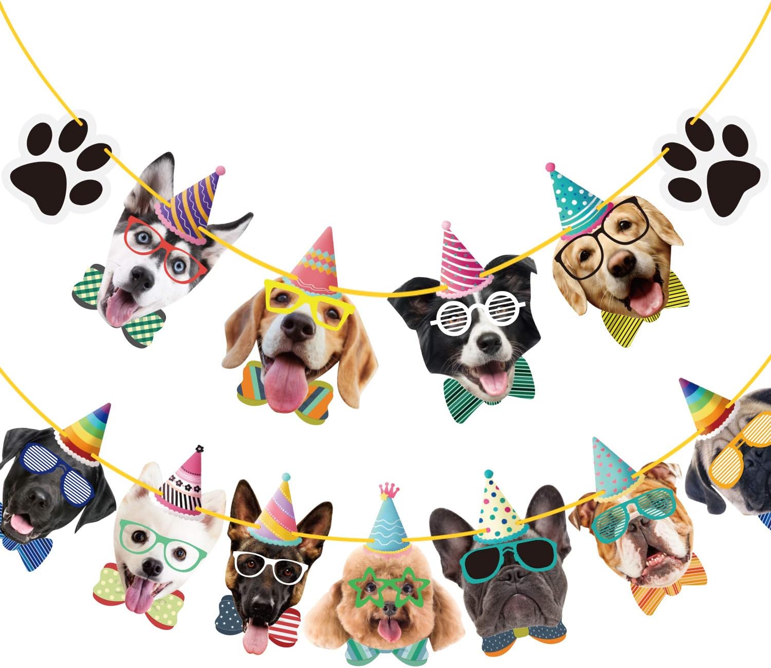Duufin Dog Birthday Banner Set 15 Pieces
