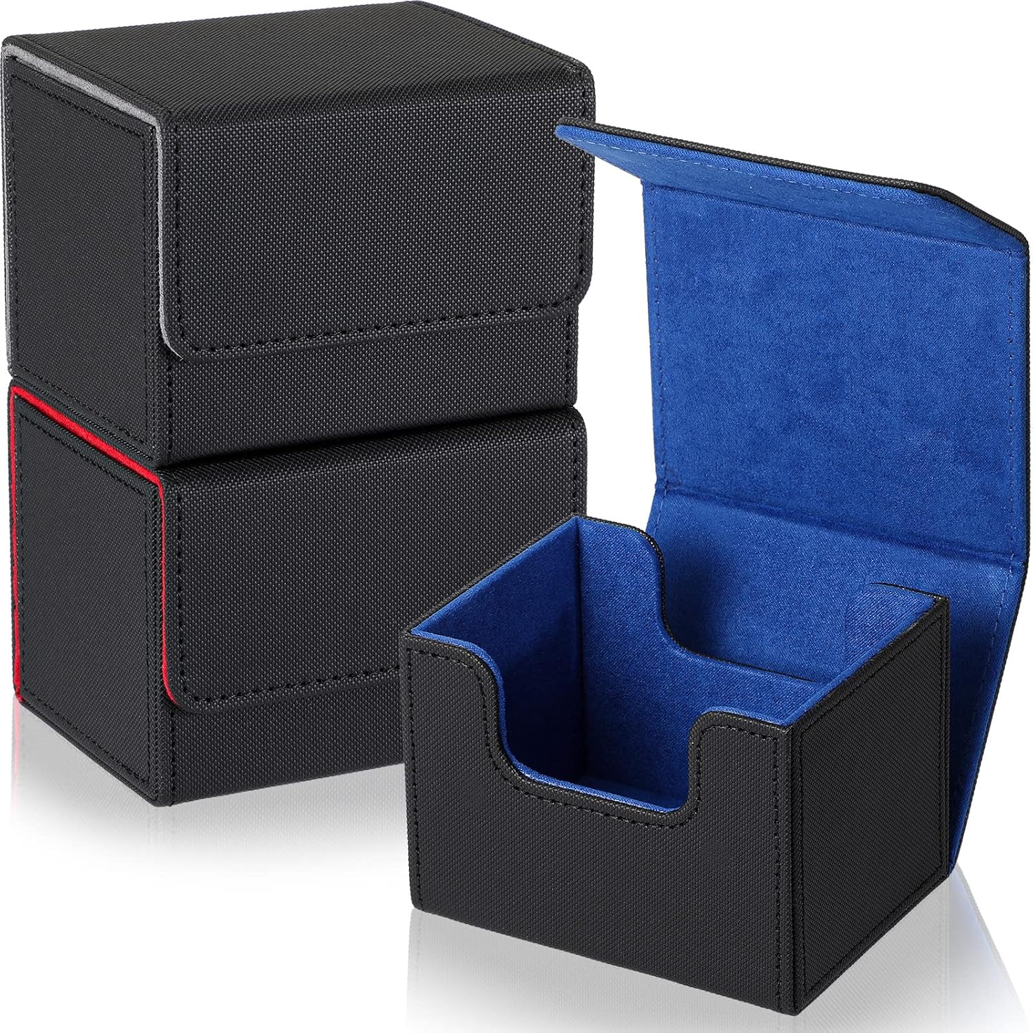Weewooday 3 Piece Card Storage Box for 100 Cards