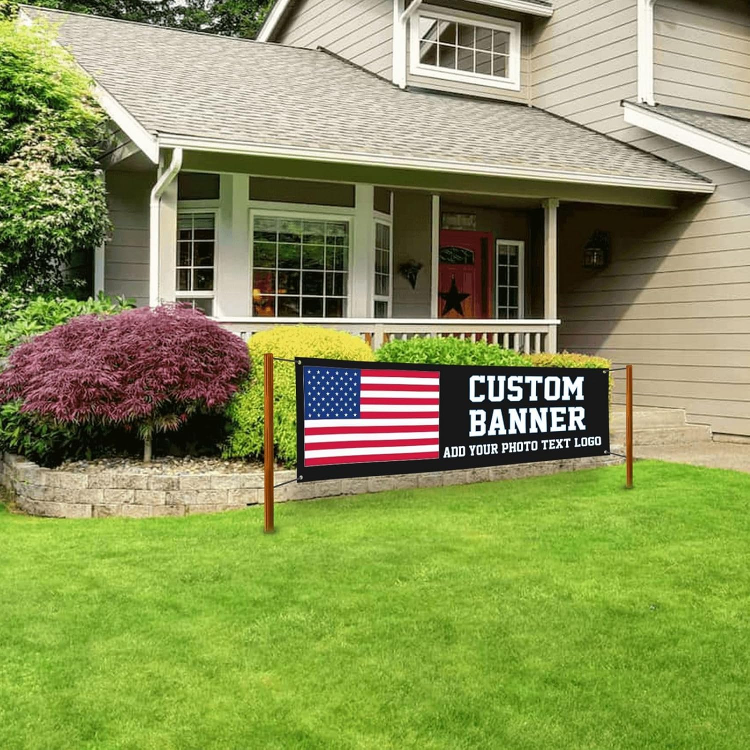 Custom 6x2 Ft Banner With Photo Text Logo