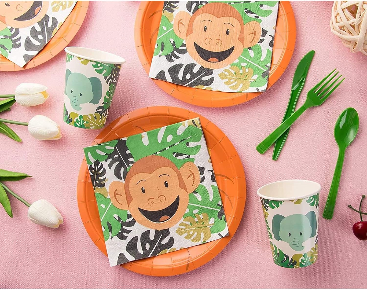 BLUE PANDA Animal Party Pack Serves 24