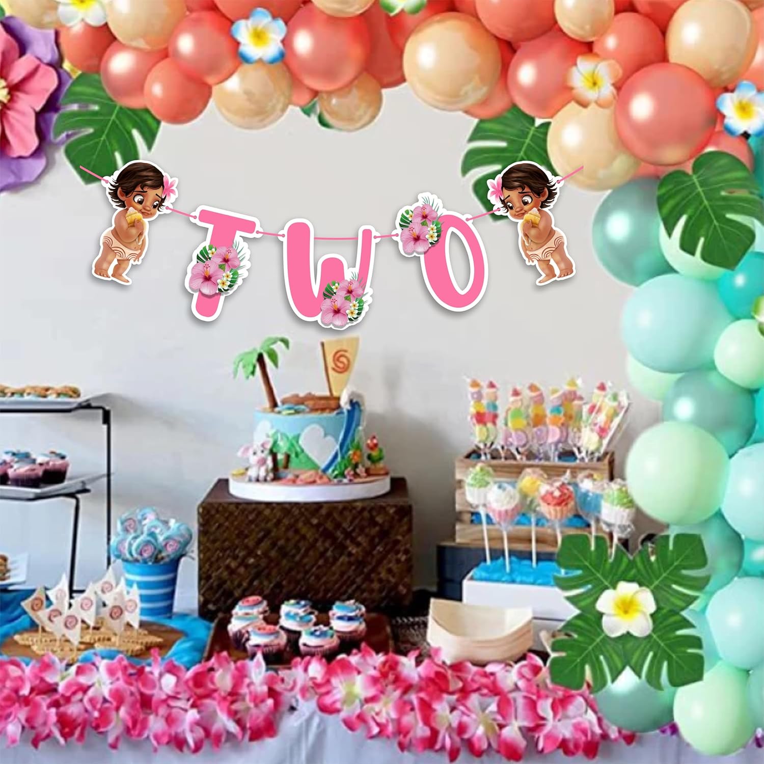 BBY Mna Two Birthday Banner for Girls