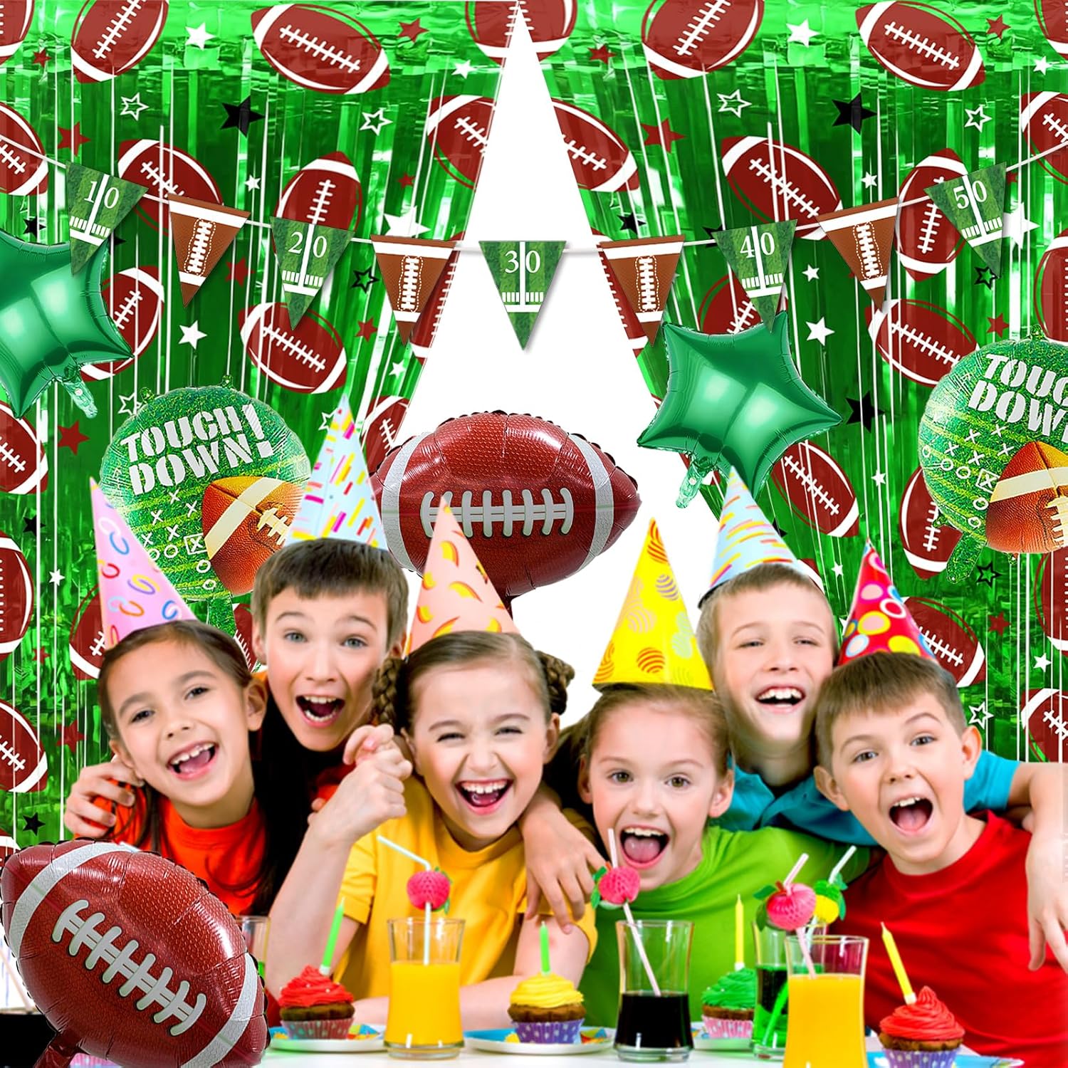 10 Pack Football Party Decorations Photo Props