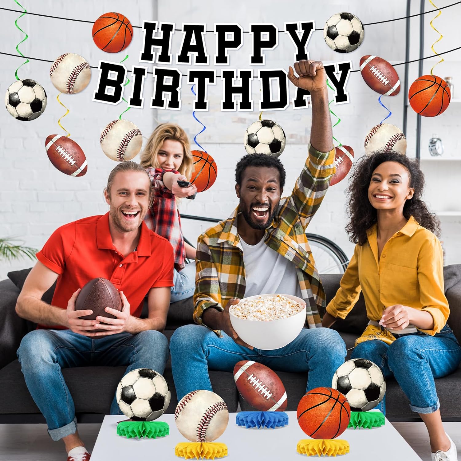 Sports Birthday Party Decorations Banners Centerpieces