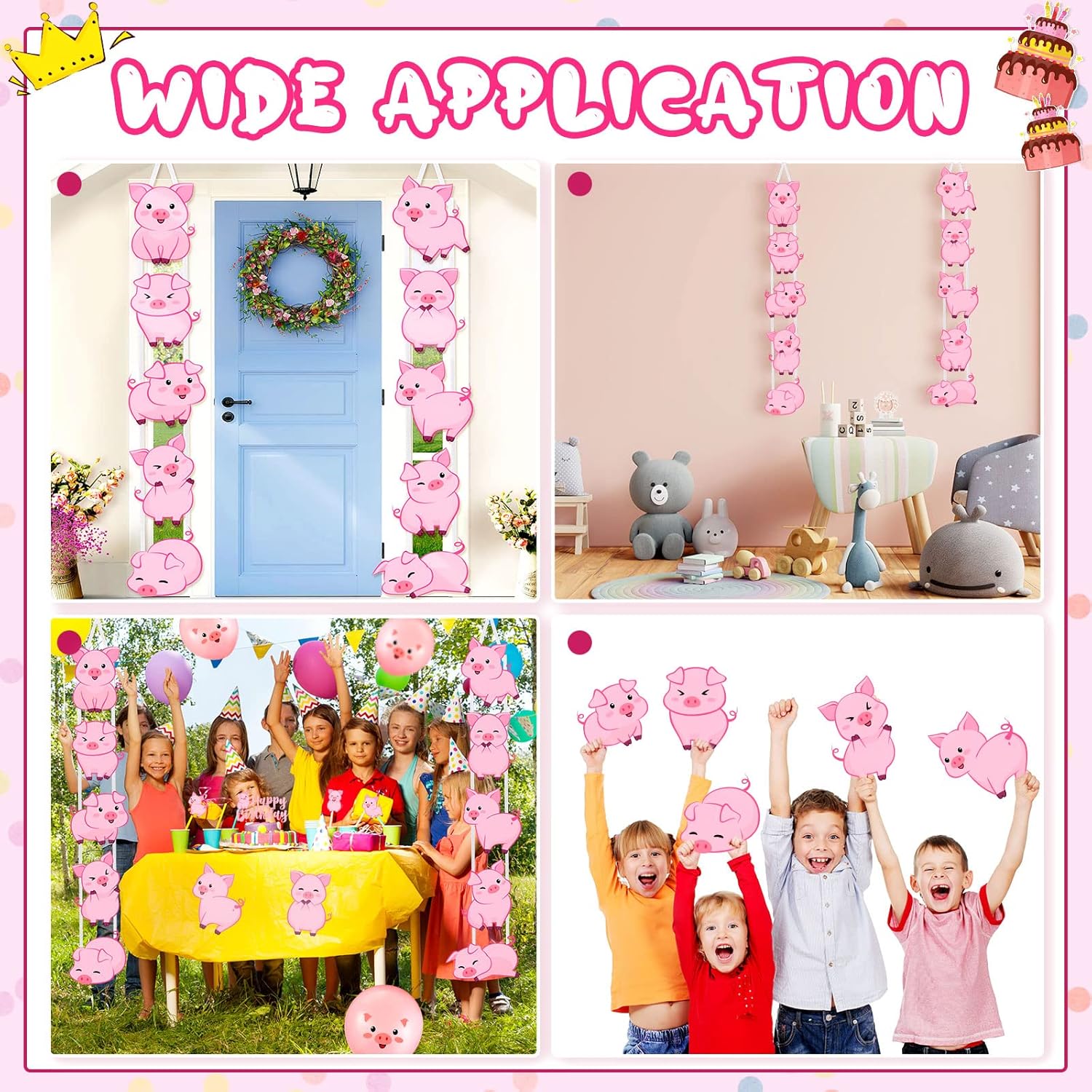 Jecery Farm Animal Birthday Party Door Signs
