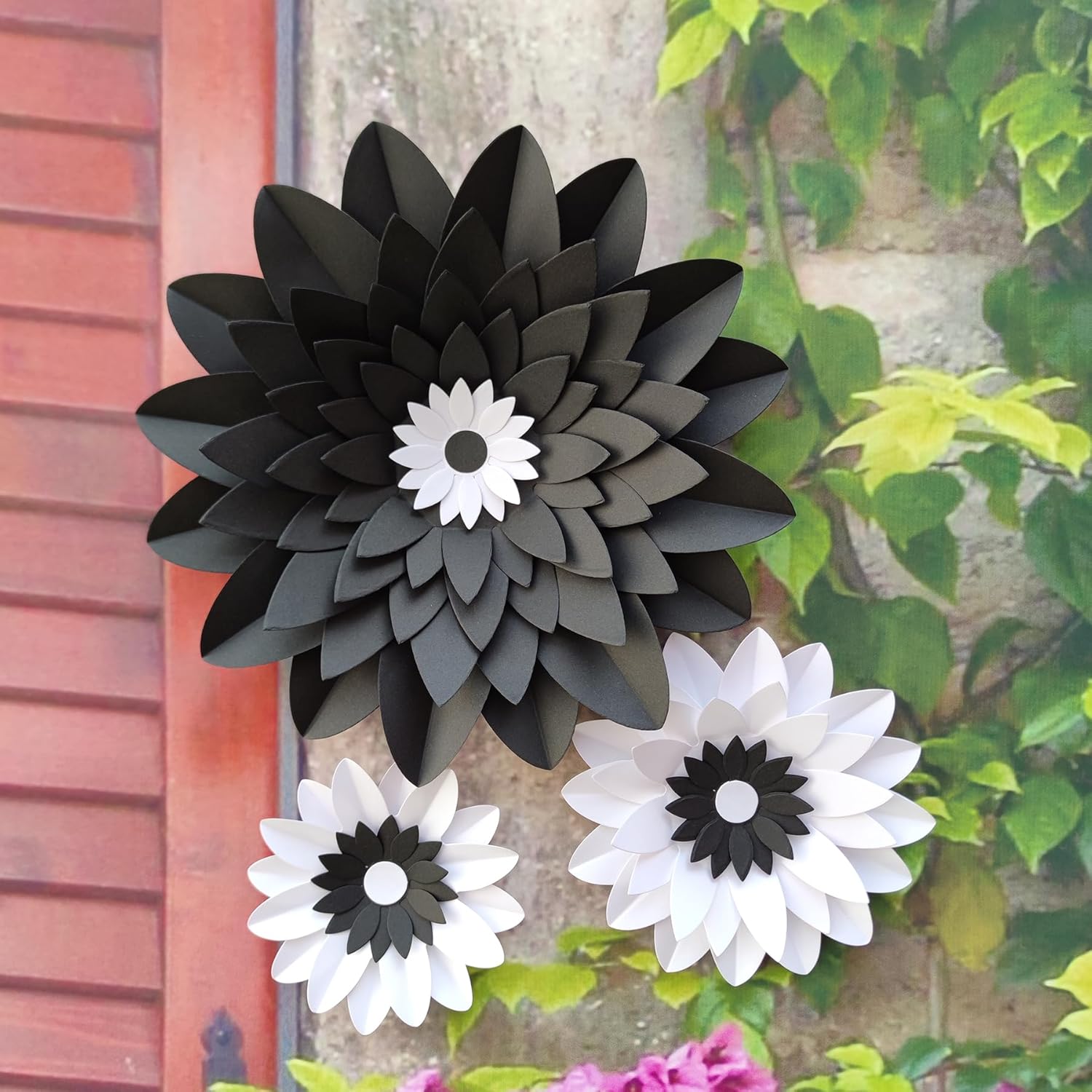 Mybbshower Paper Flowers for Wall Decor Set of 6