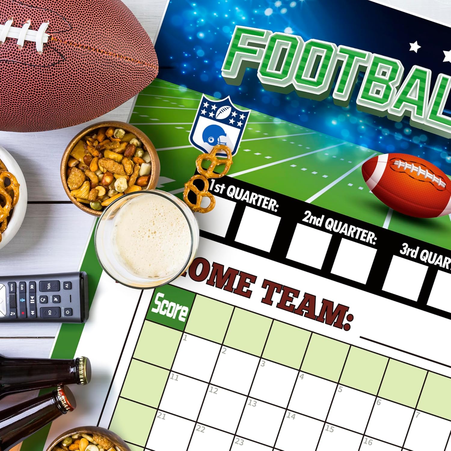OHOME Football Party Decorations 2 Pack Pool Poster