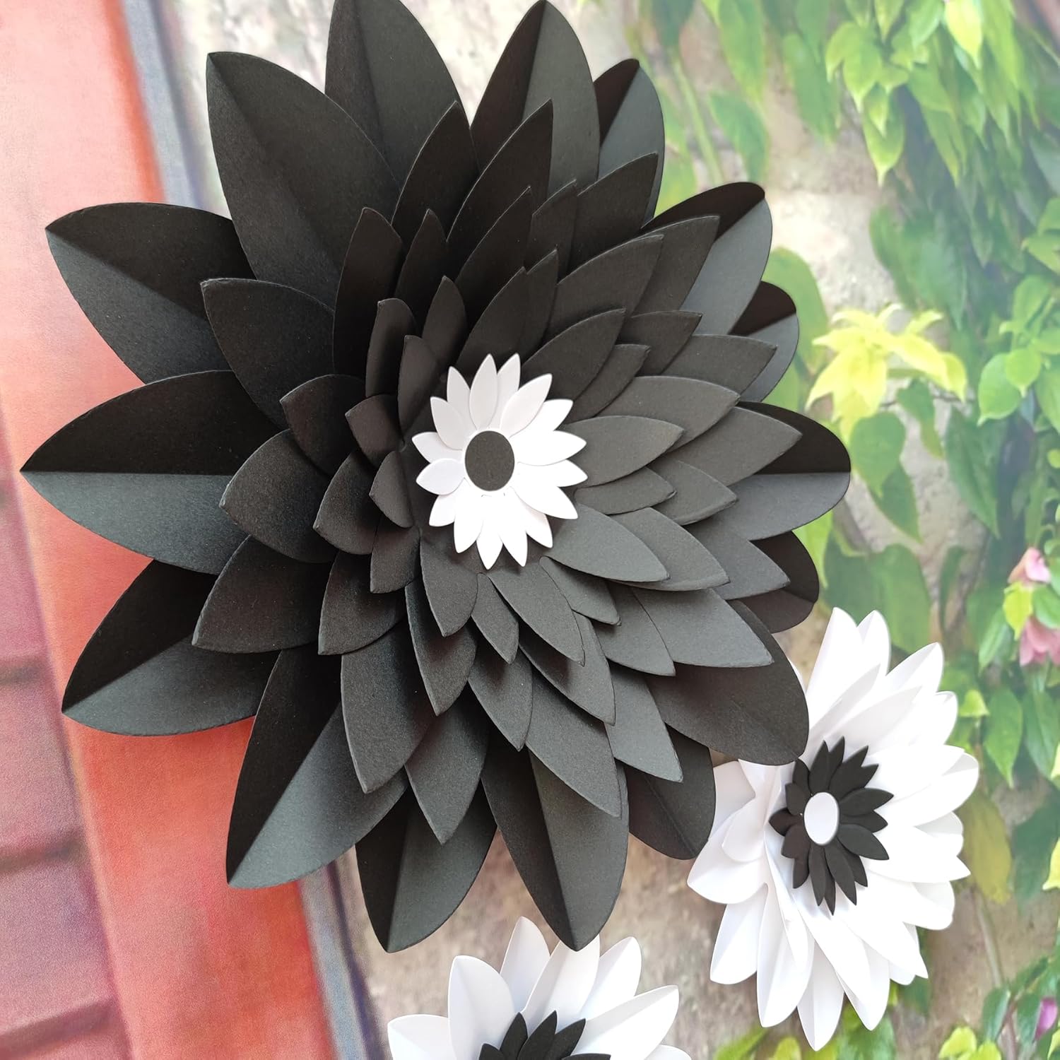 Mybbshower Paper Flowers for Wall Decor Set of 6
