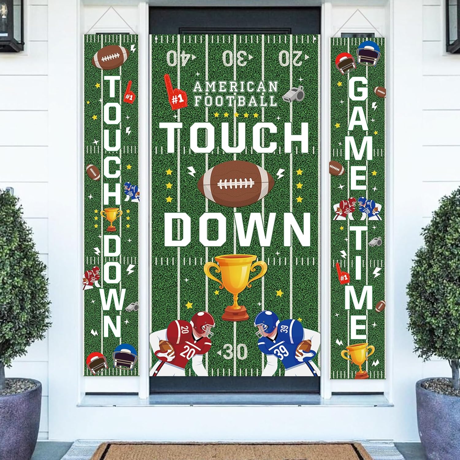 Football Party Decorations Door Banner Set