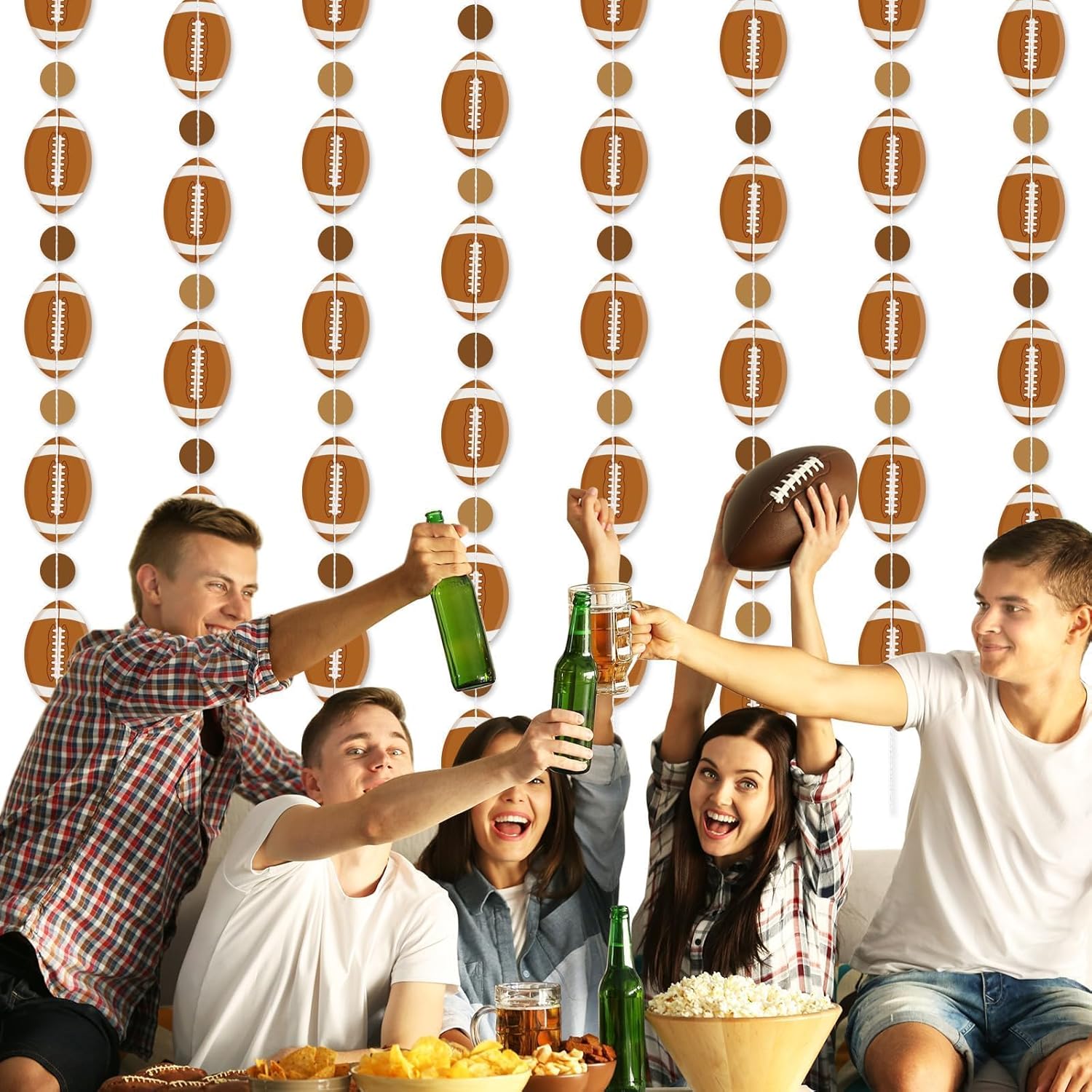 MARFOREVER 41ft Football Garland Banner