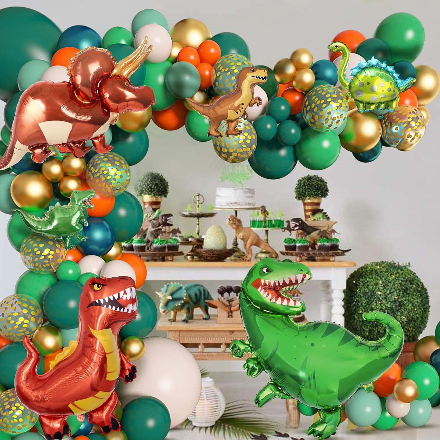 Amandir Dinosaur Balloon Garland Kit 165Pcs